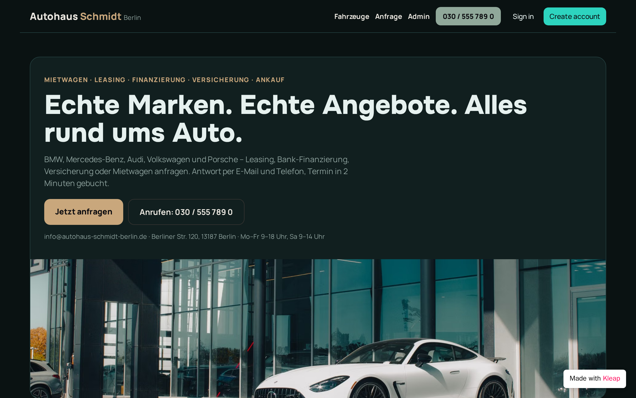 Leasing Angebot Bank