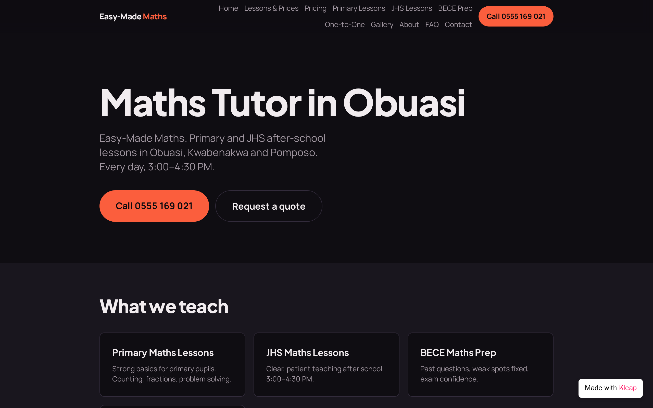 Easy Made Maths