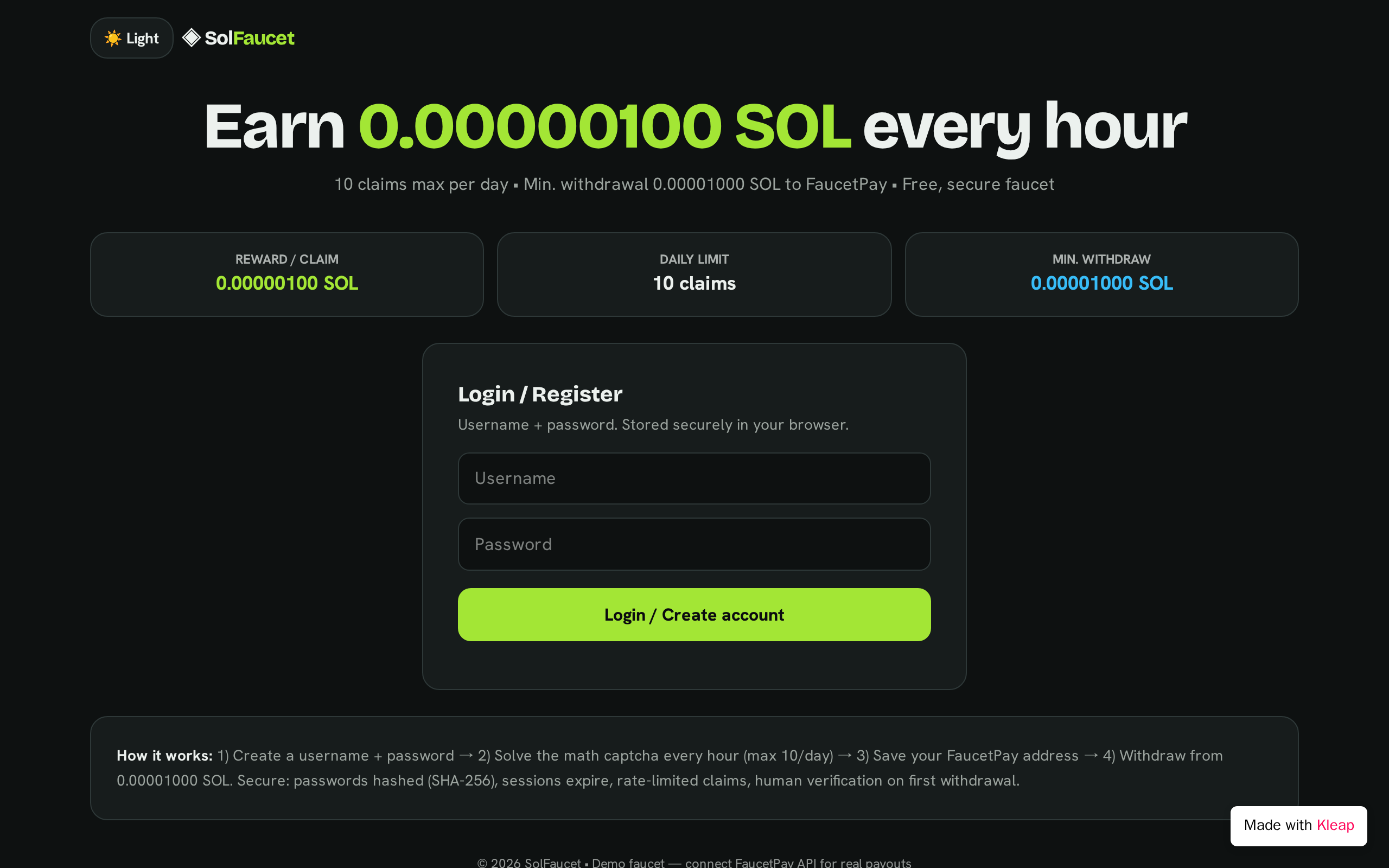 SolFaucetHub