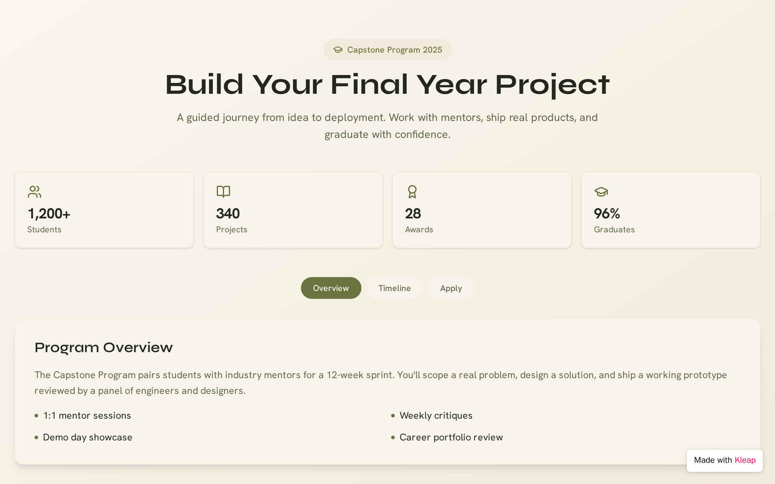 Capstone Prep 2