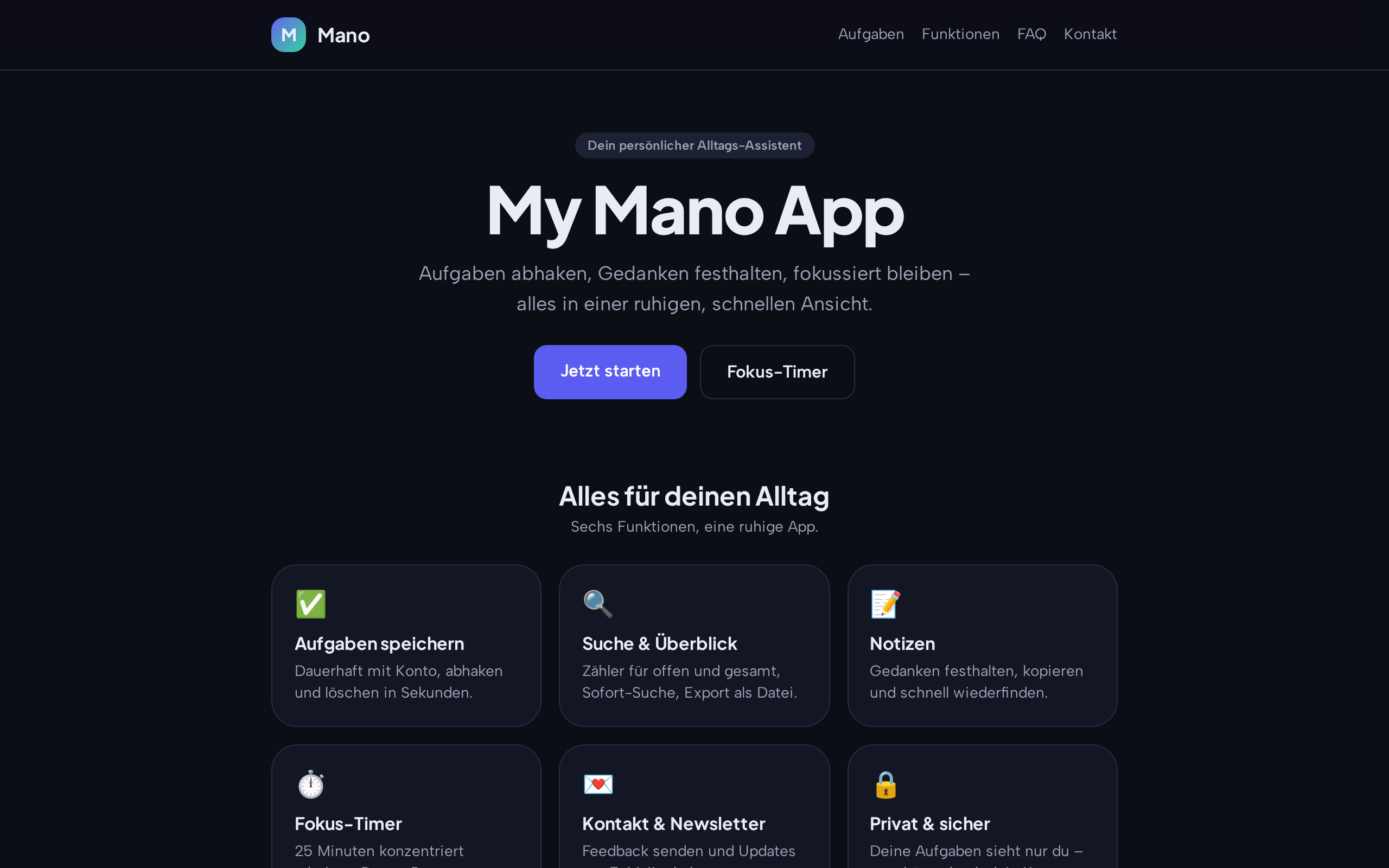 My Mano App