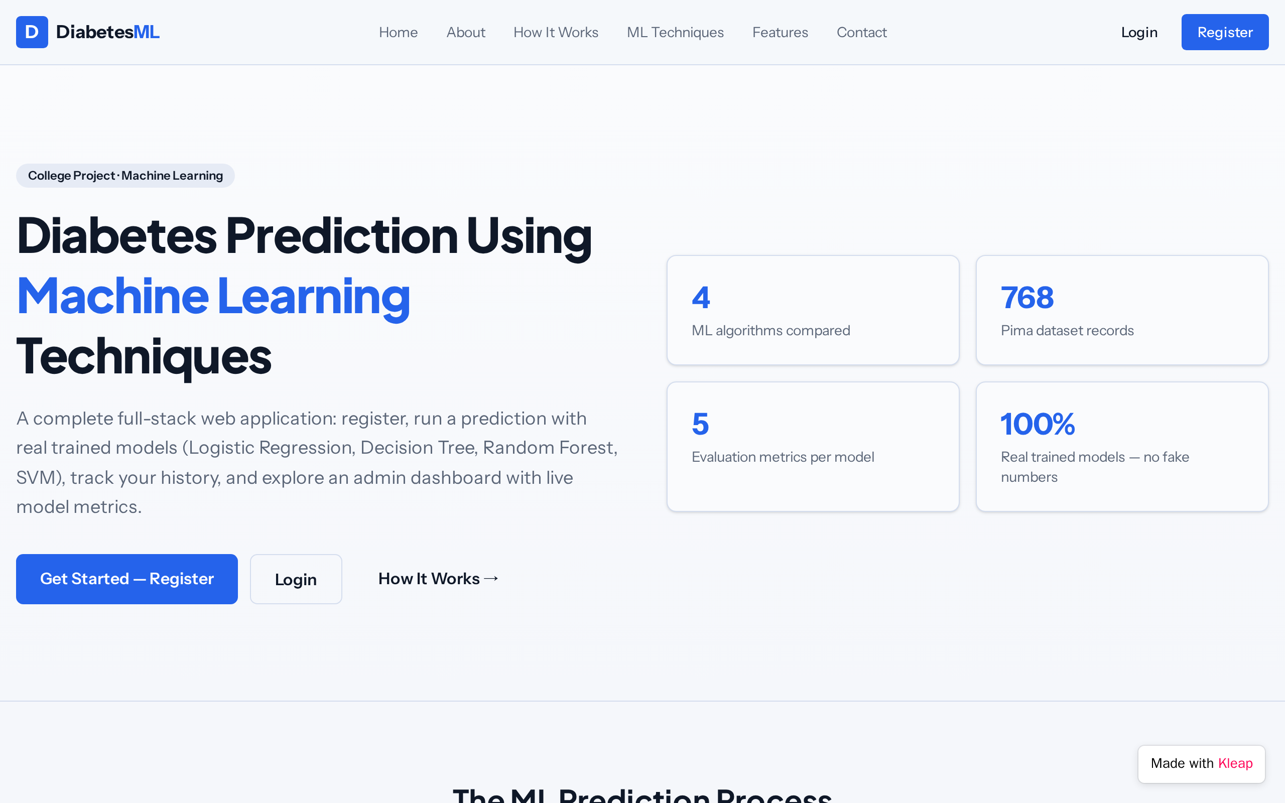 Diabetes Prediction Using Machine