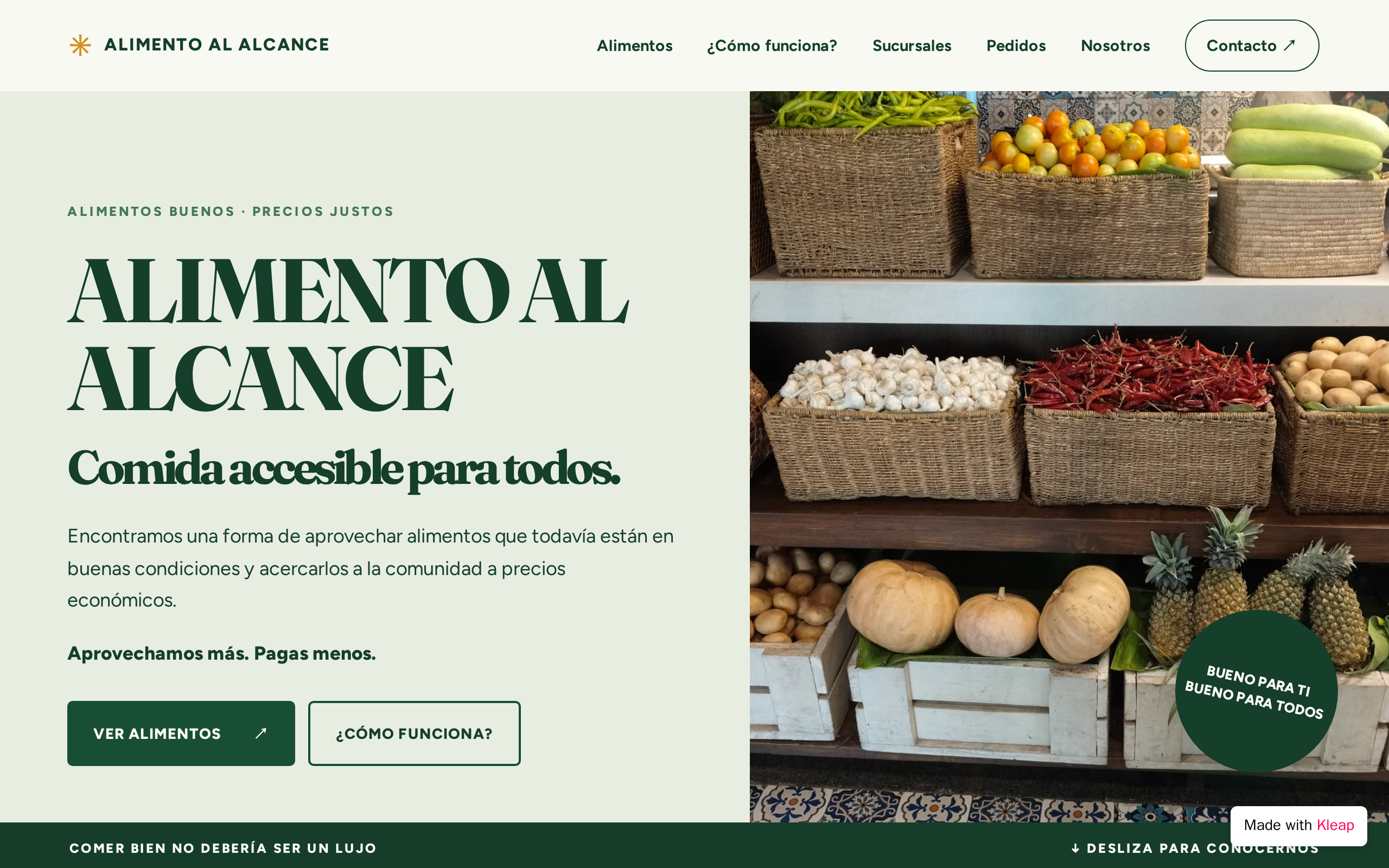 Alimento al Alcance