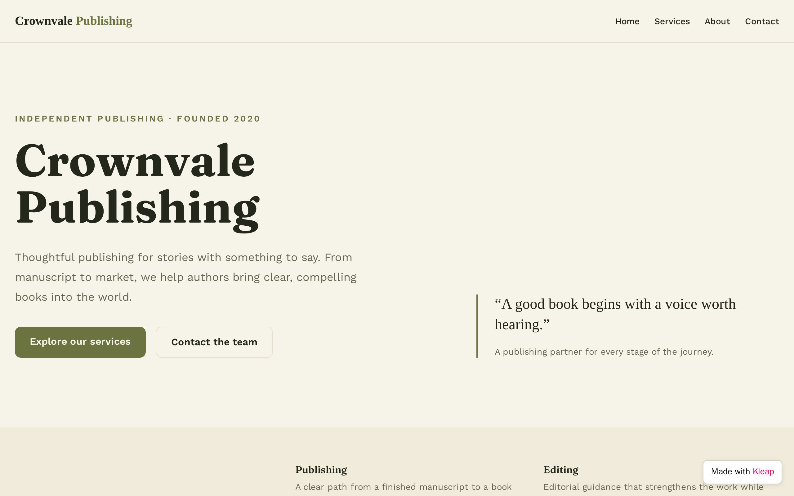 Crownvale Publishing