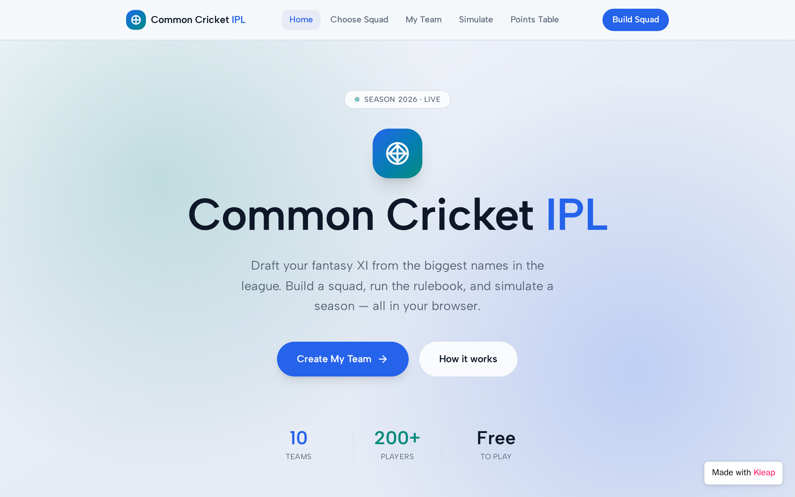 Common Cricket IPL