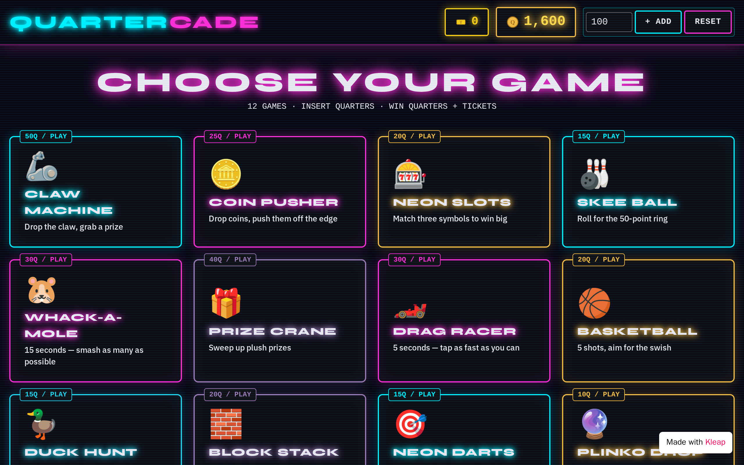 Quartercade