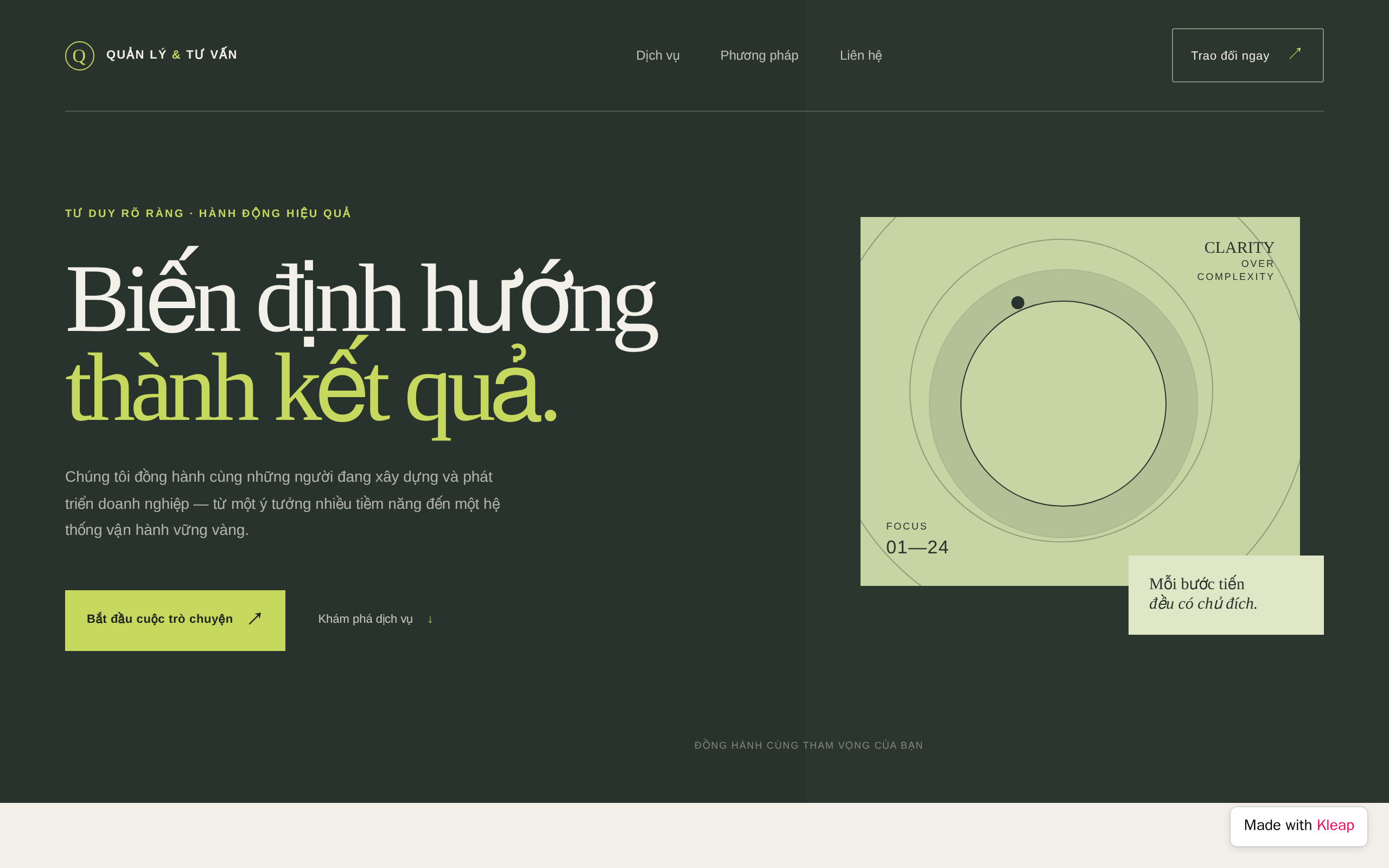 Quản Lý Tư Vấn