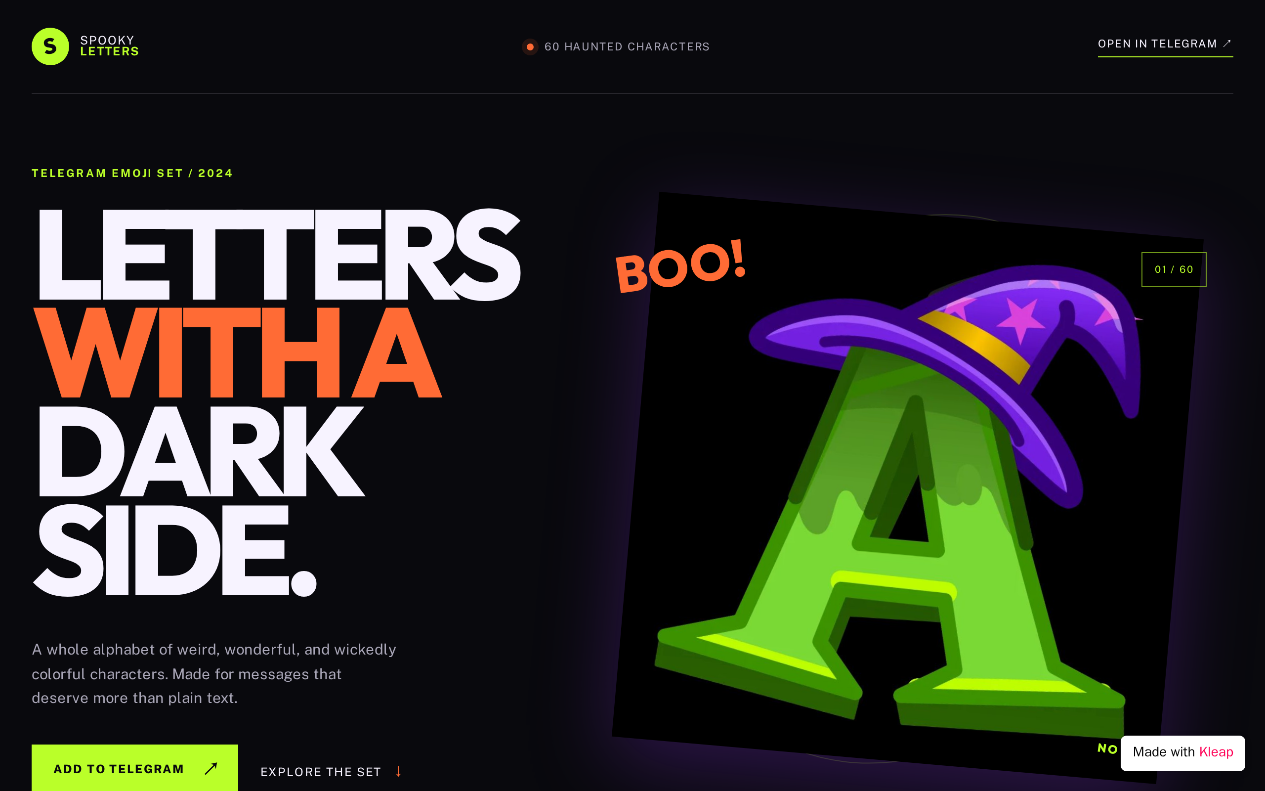 Spooky Letters