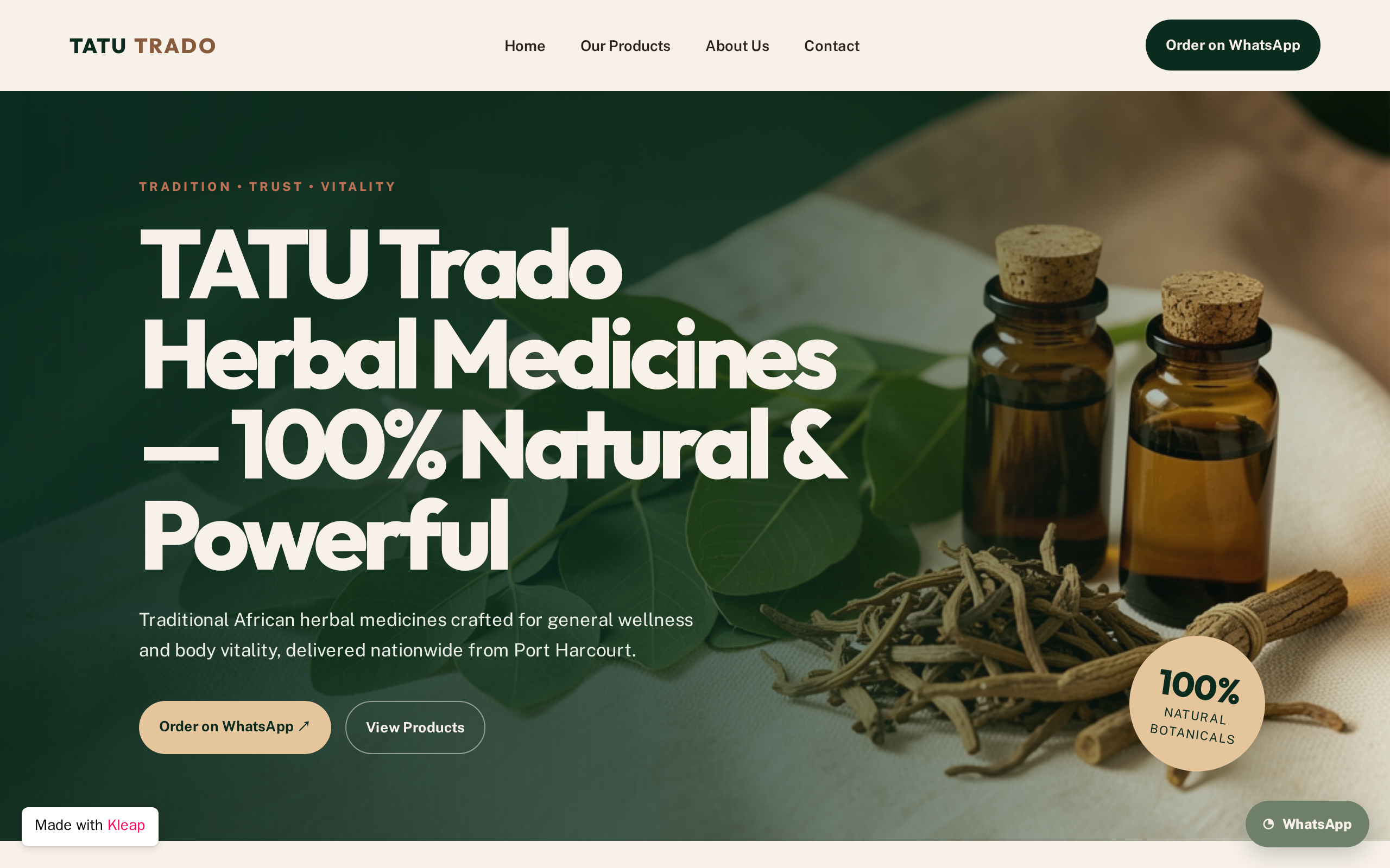 TATU Trado Herbal Medicines