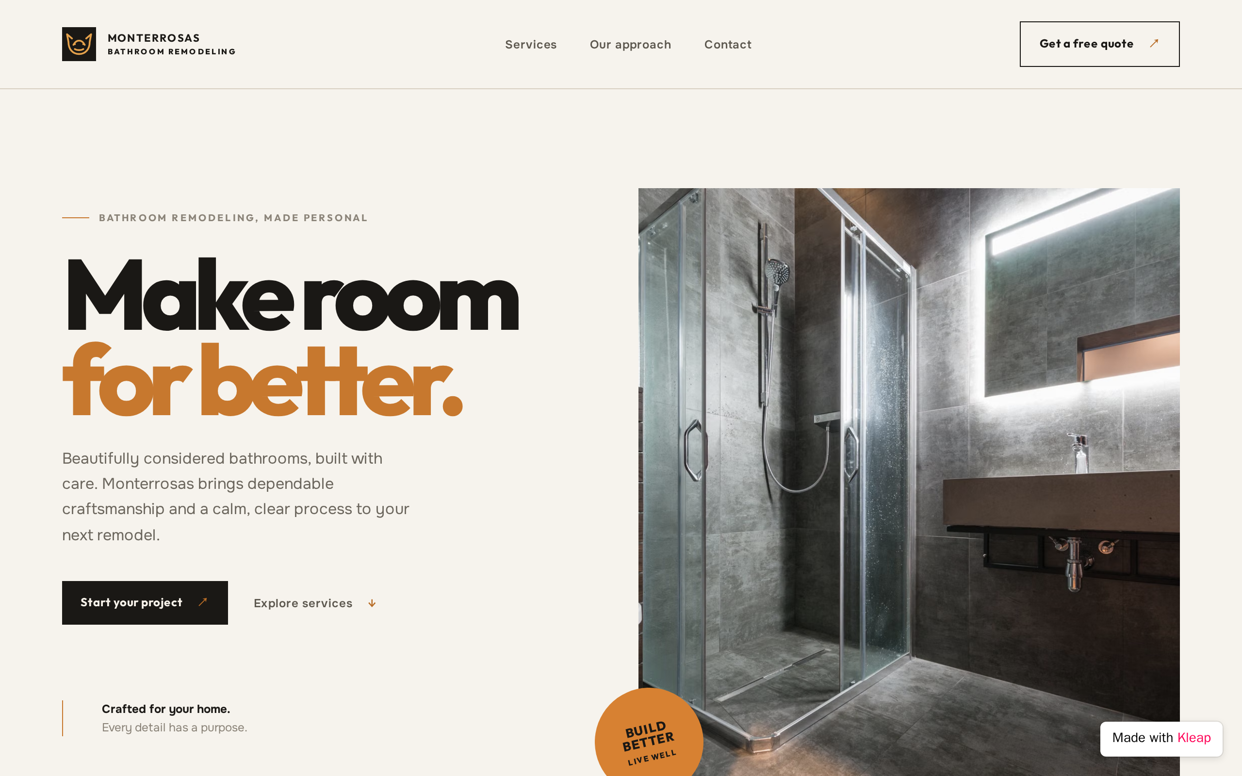 Monterrosas Bathroom Remodeling