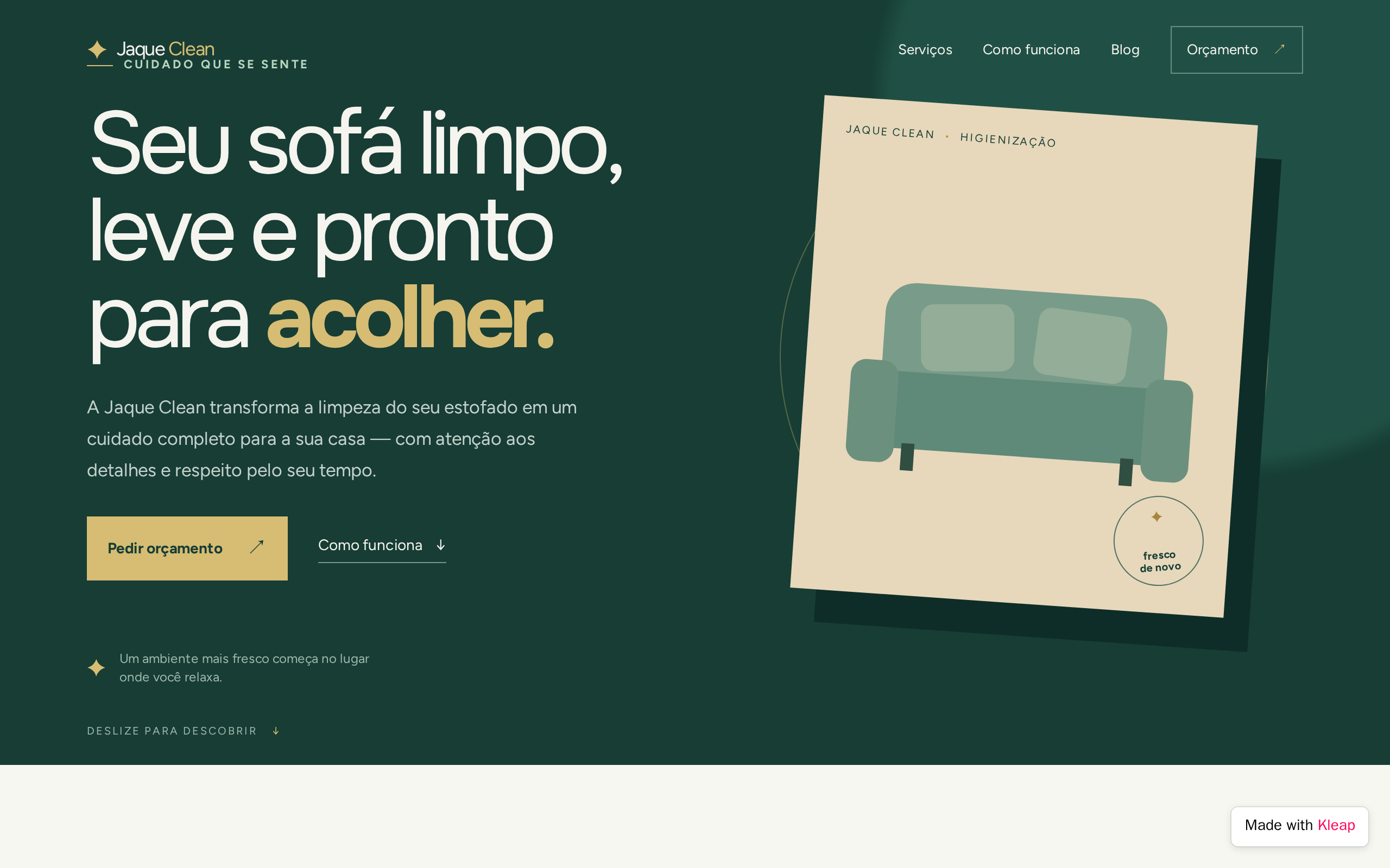 Sofá Limpo