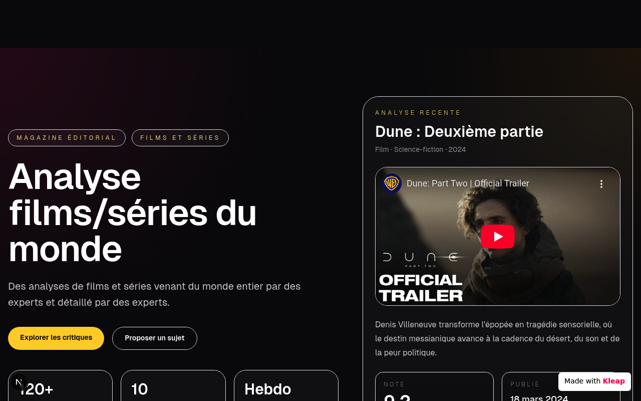 Crée un site d website example
