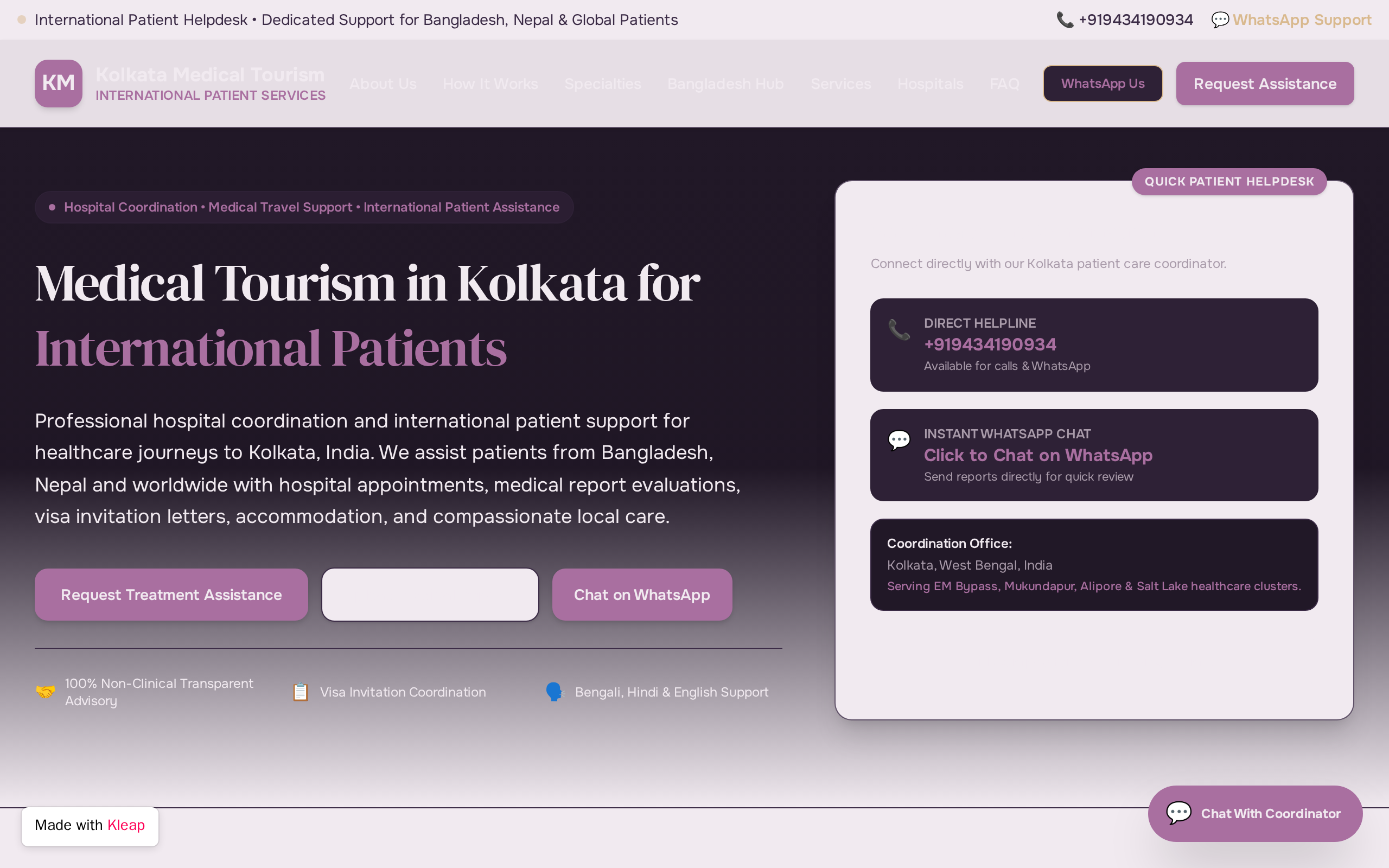 Kolkata Care Connect