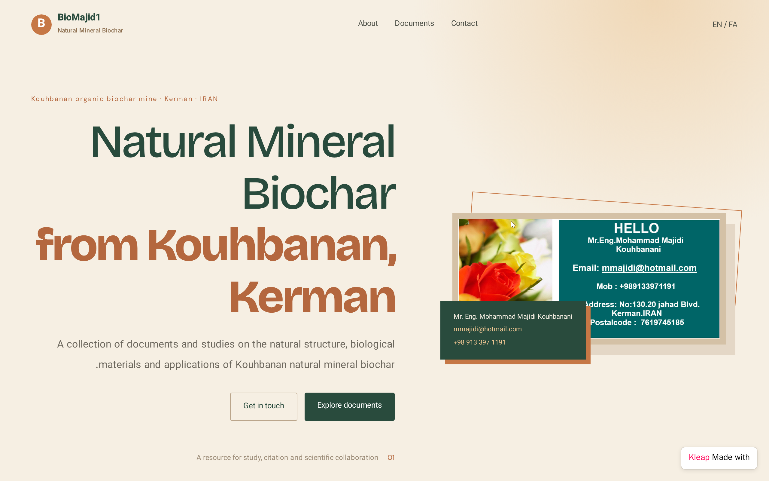 BioMajid1 website example