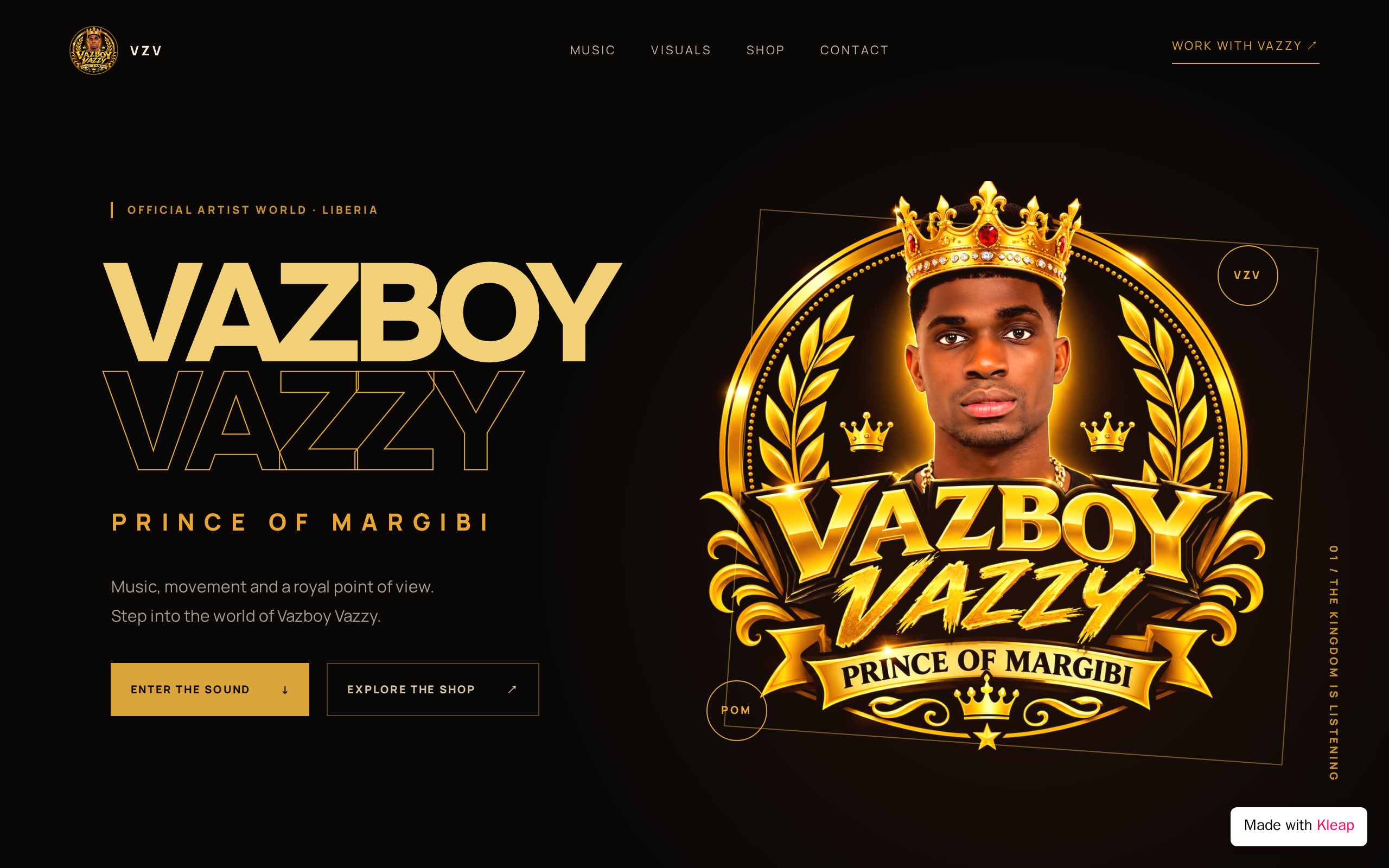 Vazboy Vazzy website example