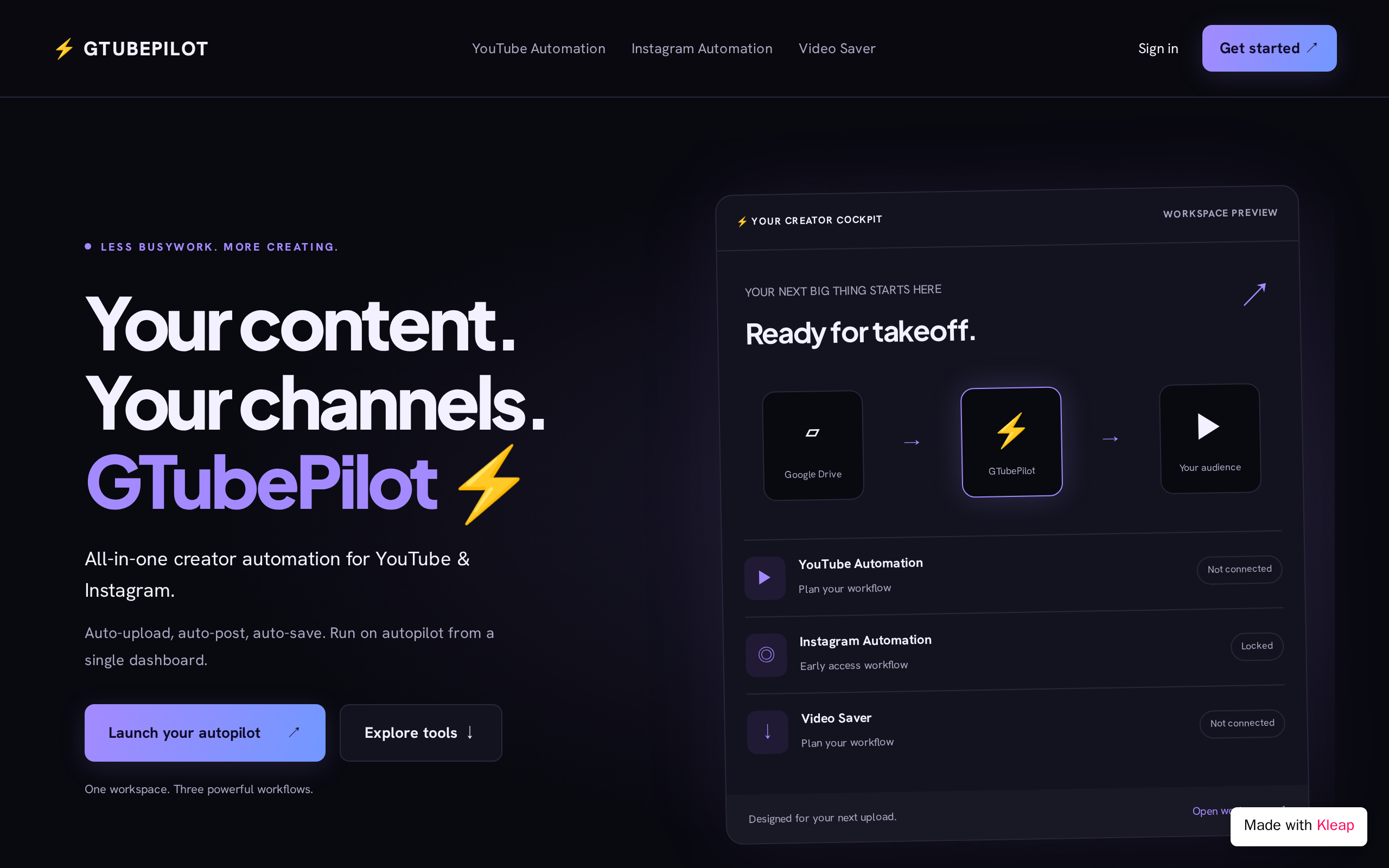 GTubePilot ⚡