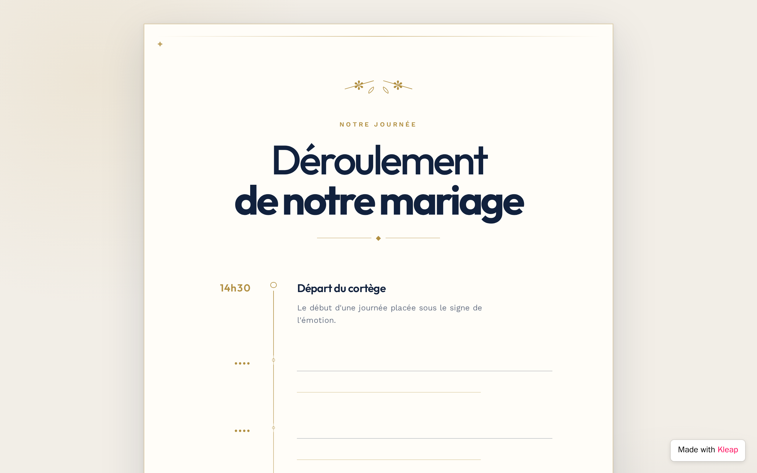 Noces Étoilées