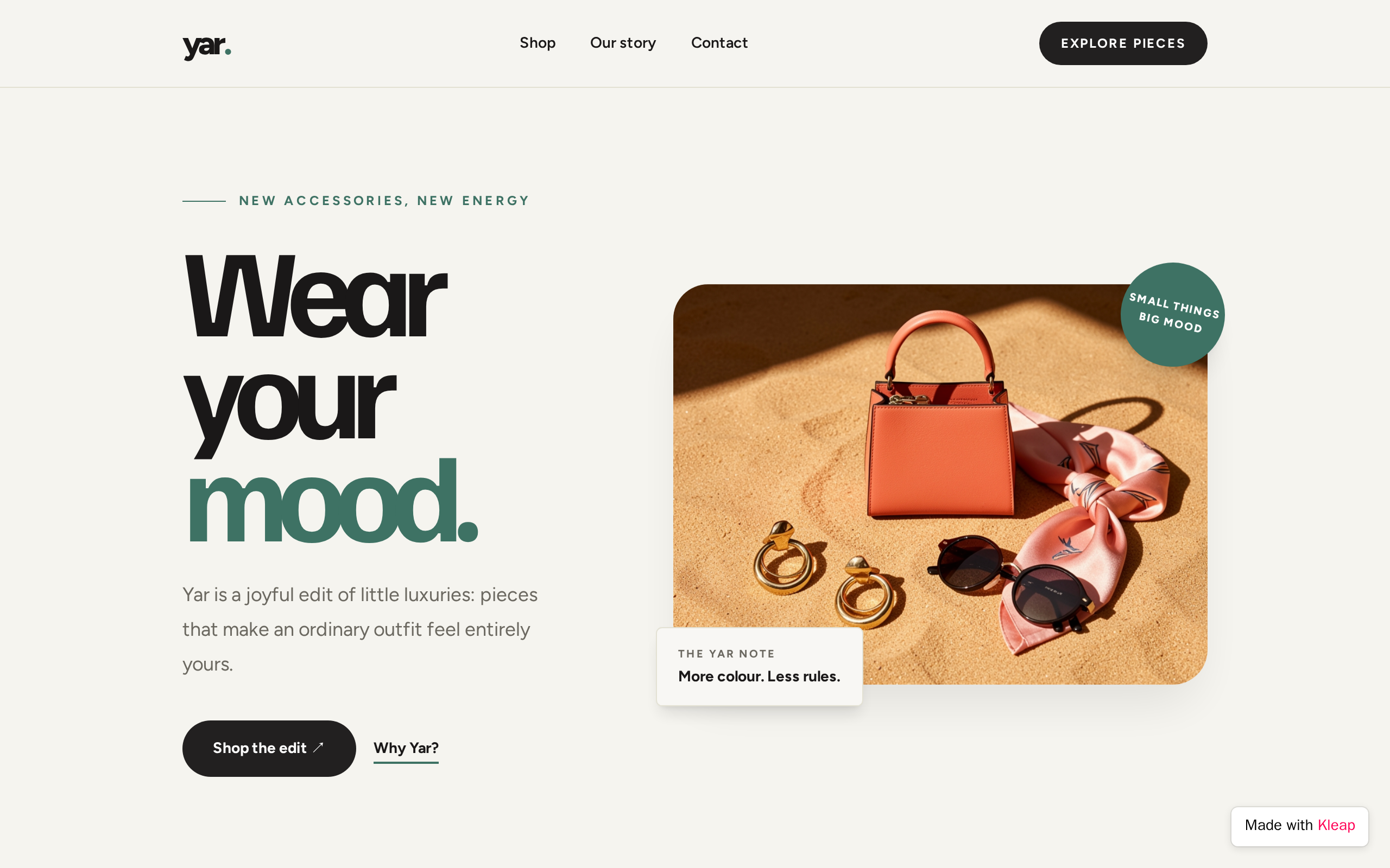Yar website example