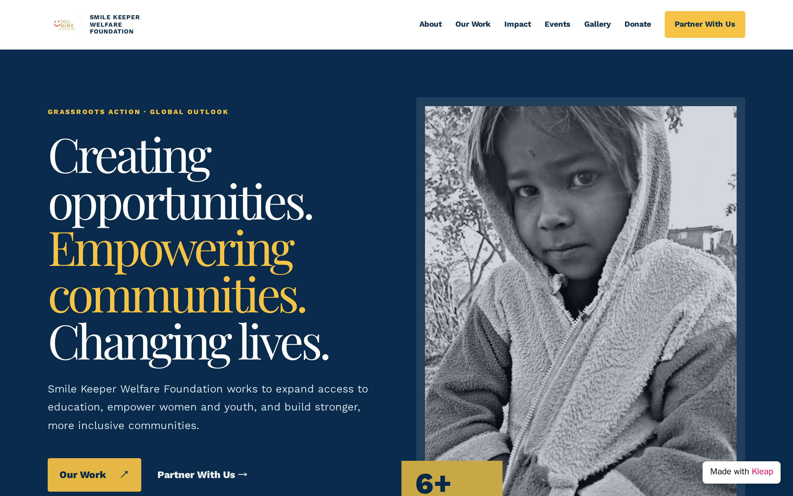 Smile Keeper website example