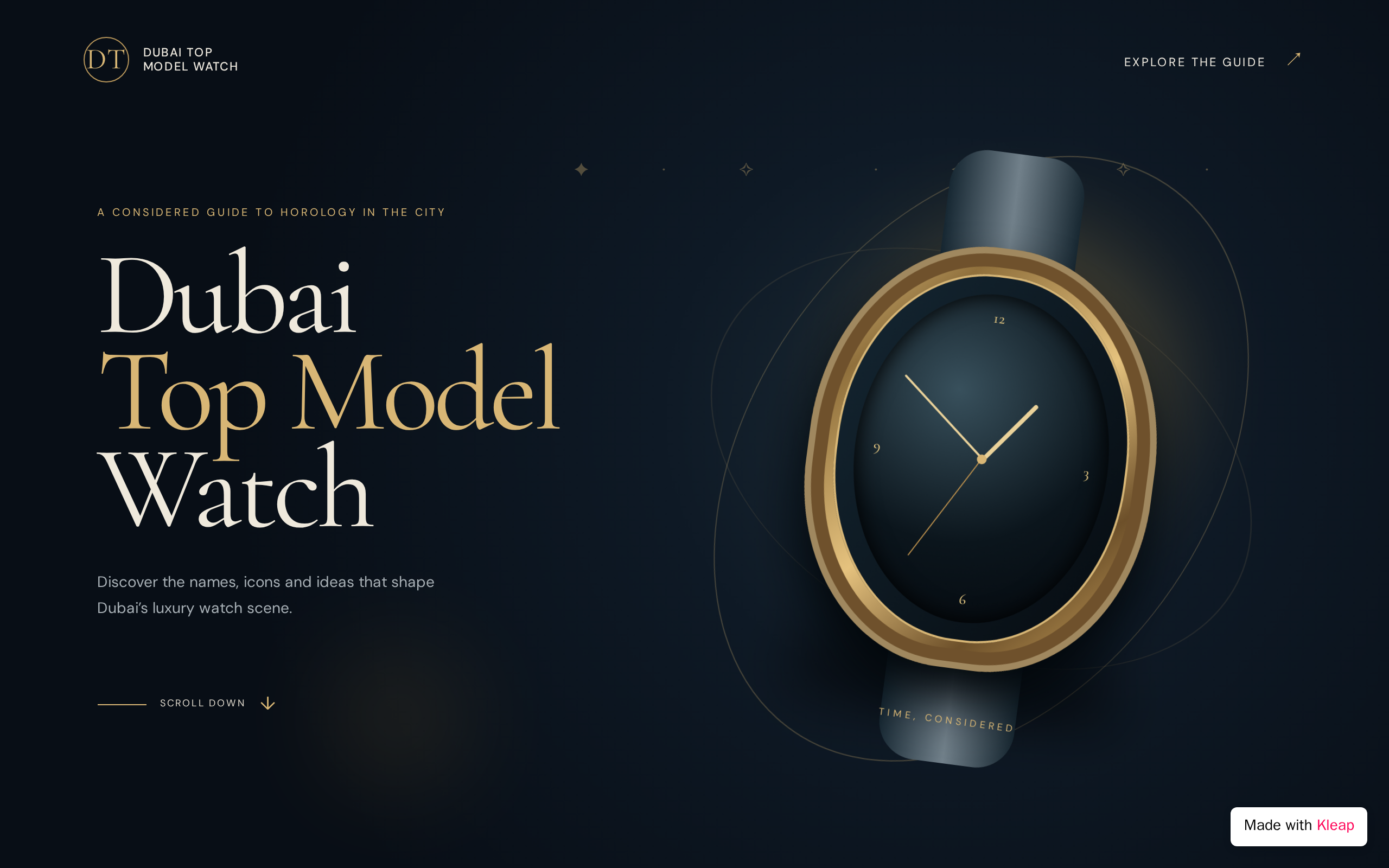 Dubai Top Model Watch website example