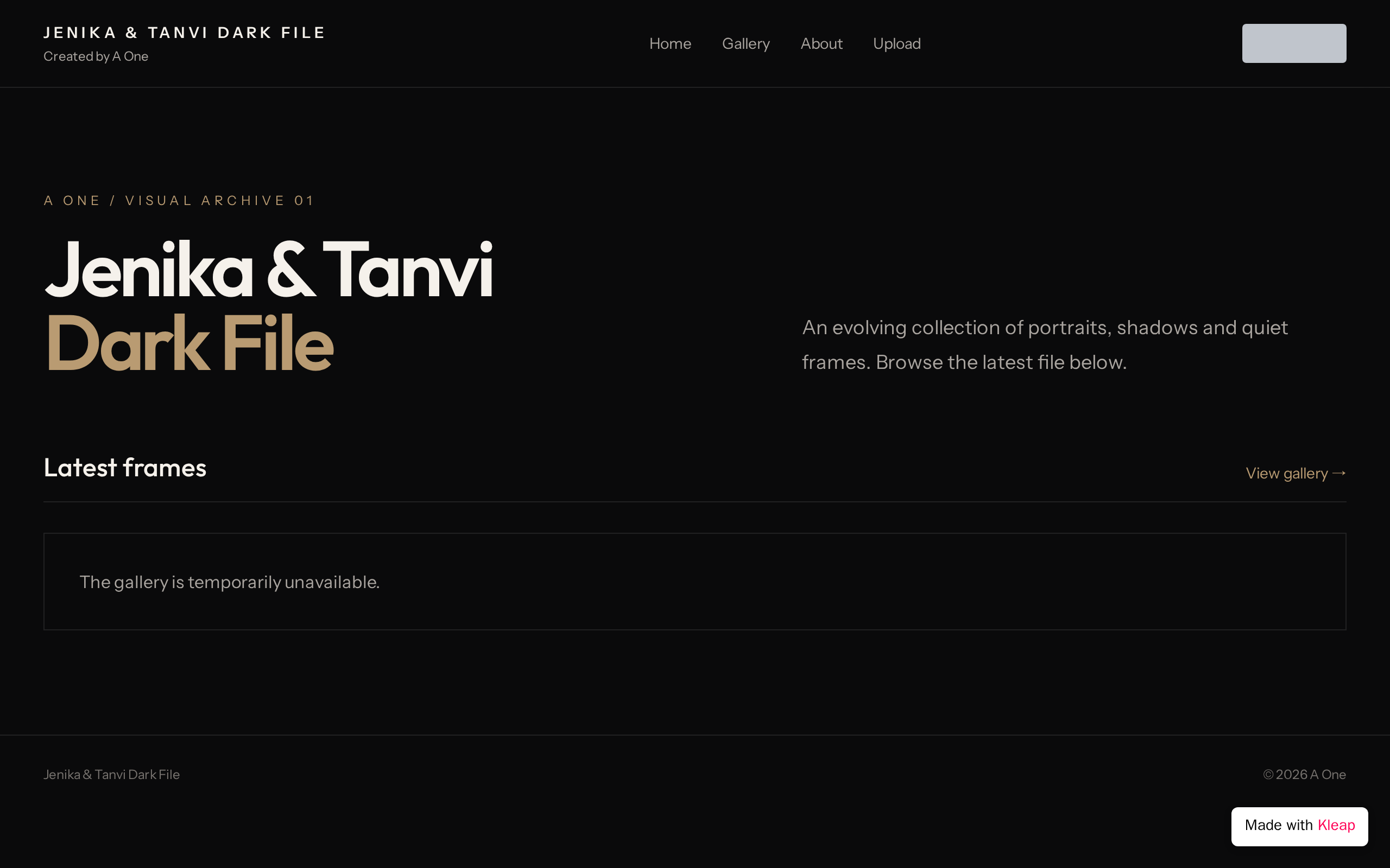 Jenika & Tanvi Dark File