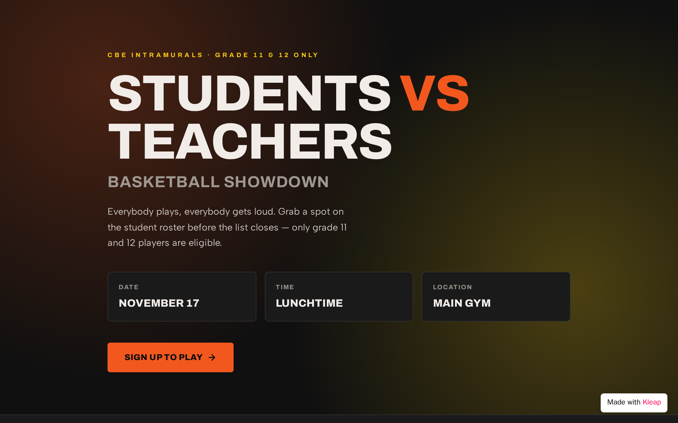 Student Slam
