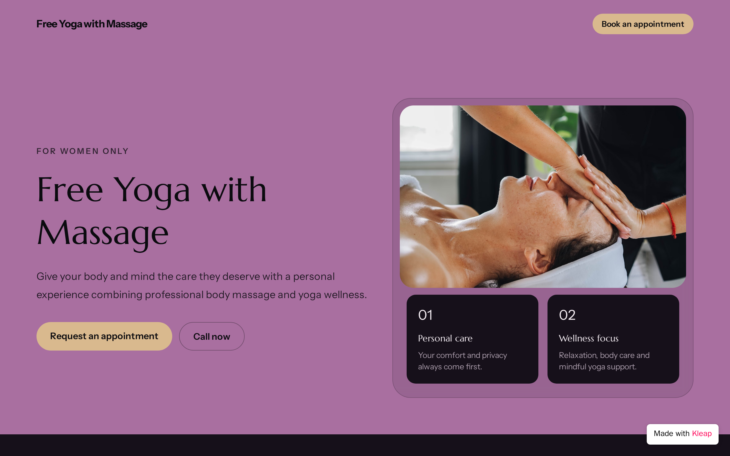 Free Yoga with Massage