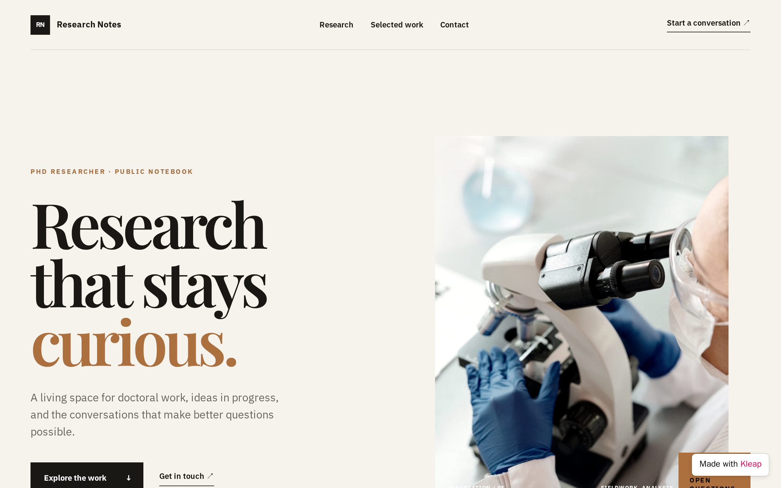 Scholar Folio