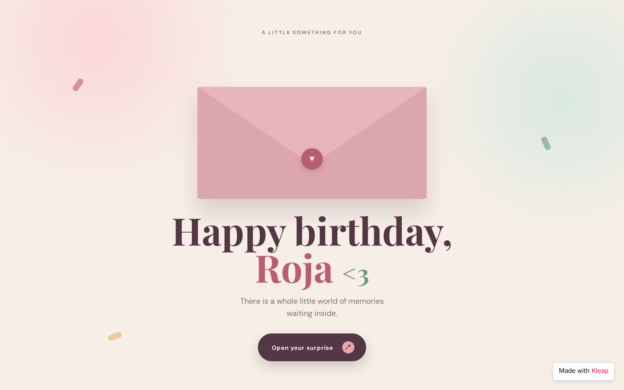 Happy Birthday Roja <3
