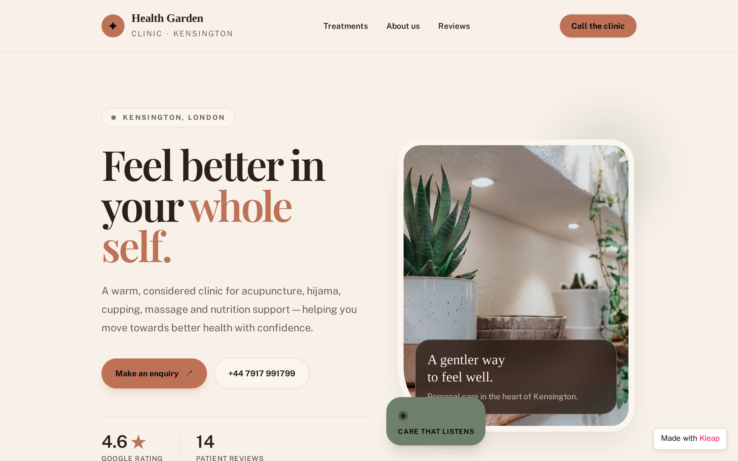 Health Garden Clinic - Kensington