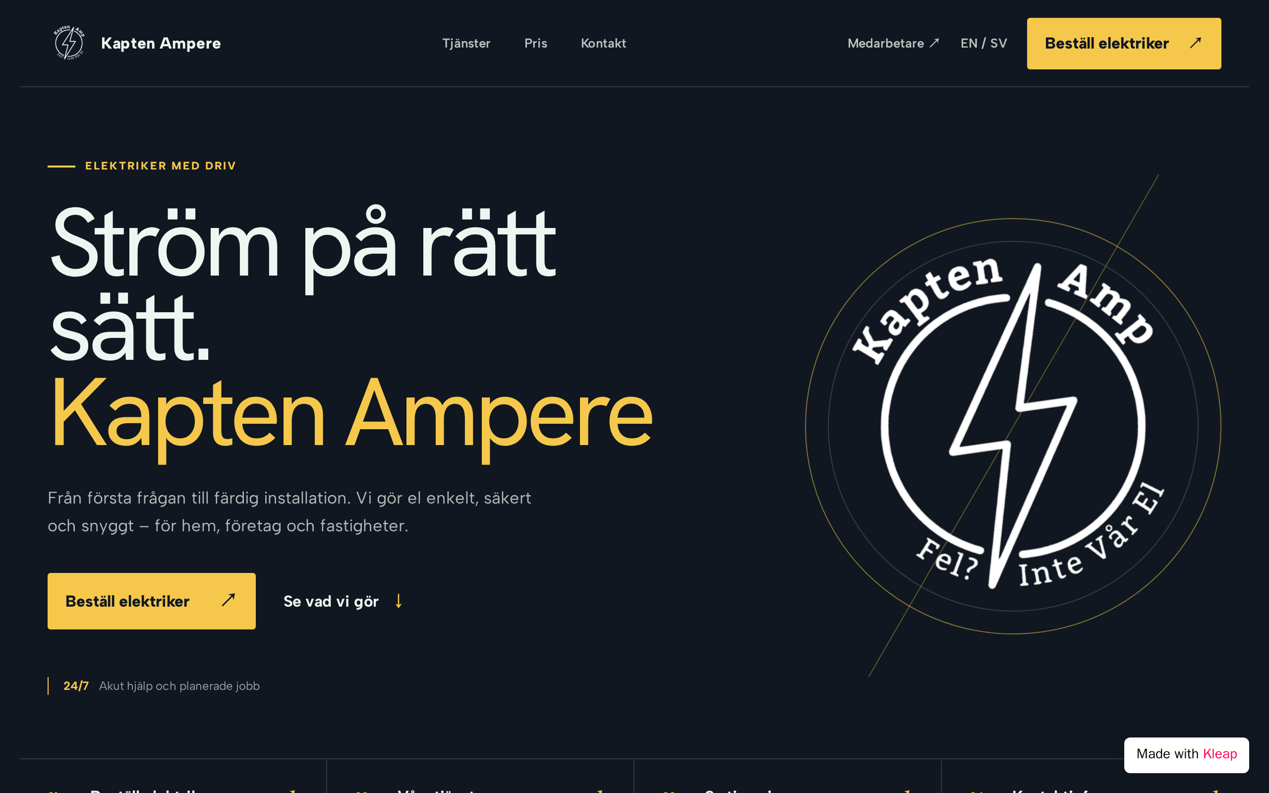 Kapten Ampere 2 website example