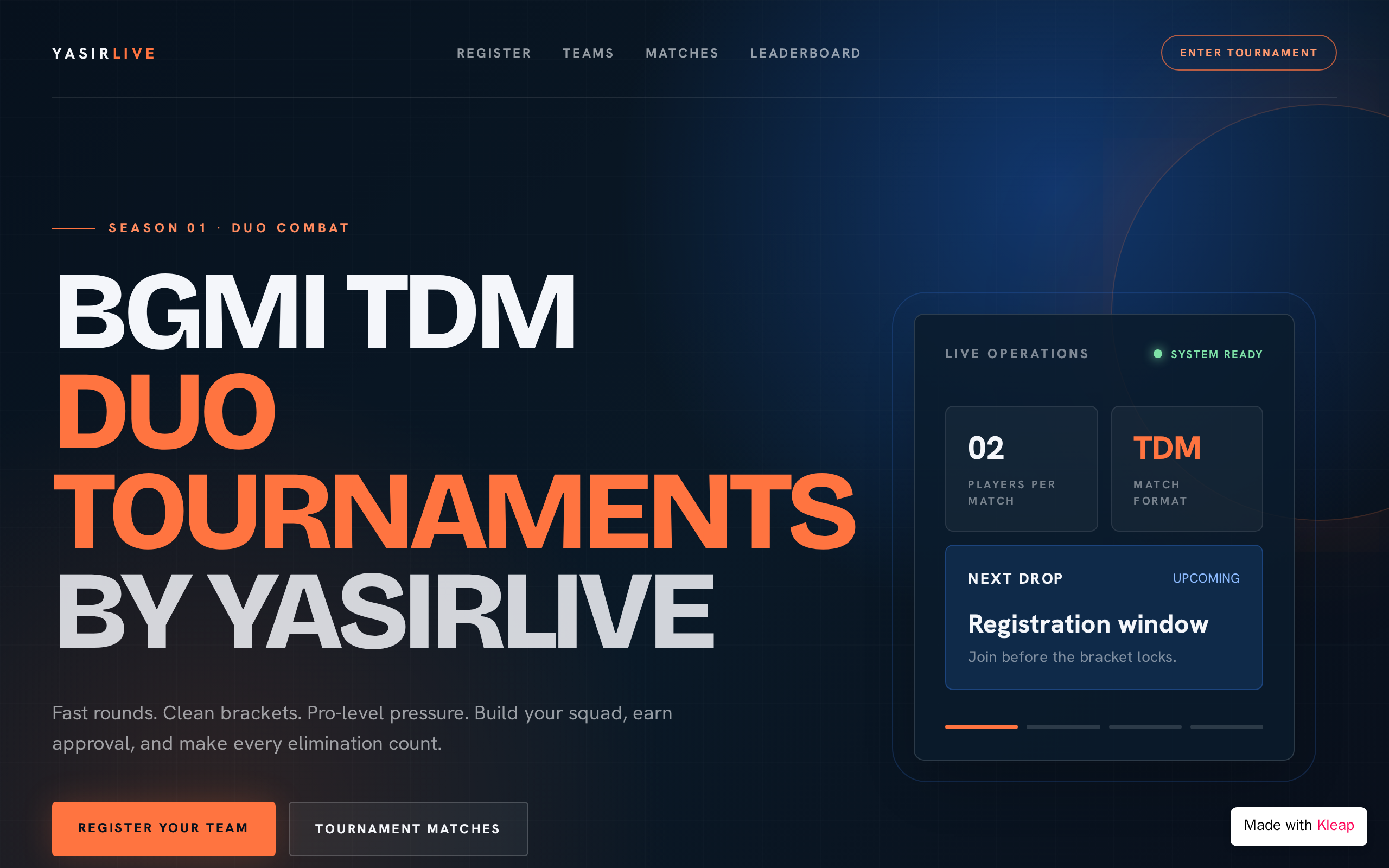 BGMI TDM DUO TOURNAMENTS BY YASIRLIVE