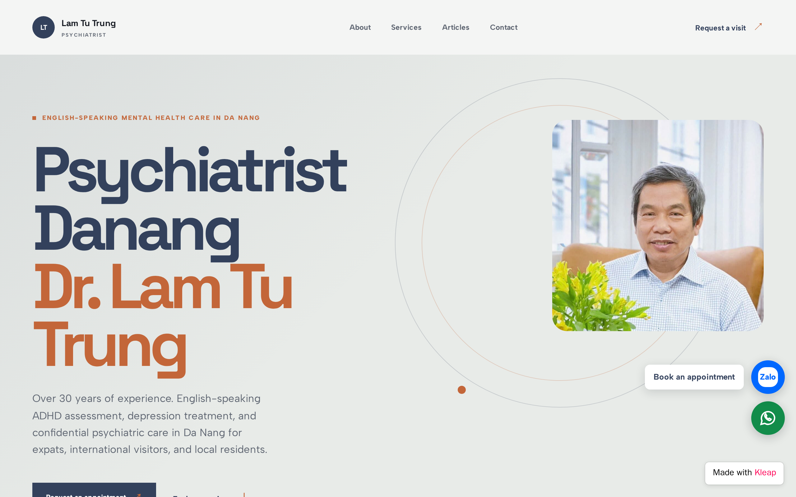 Doctor Lam Tu Trung website example