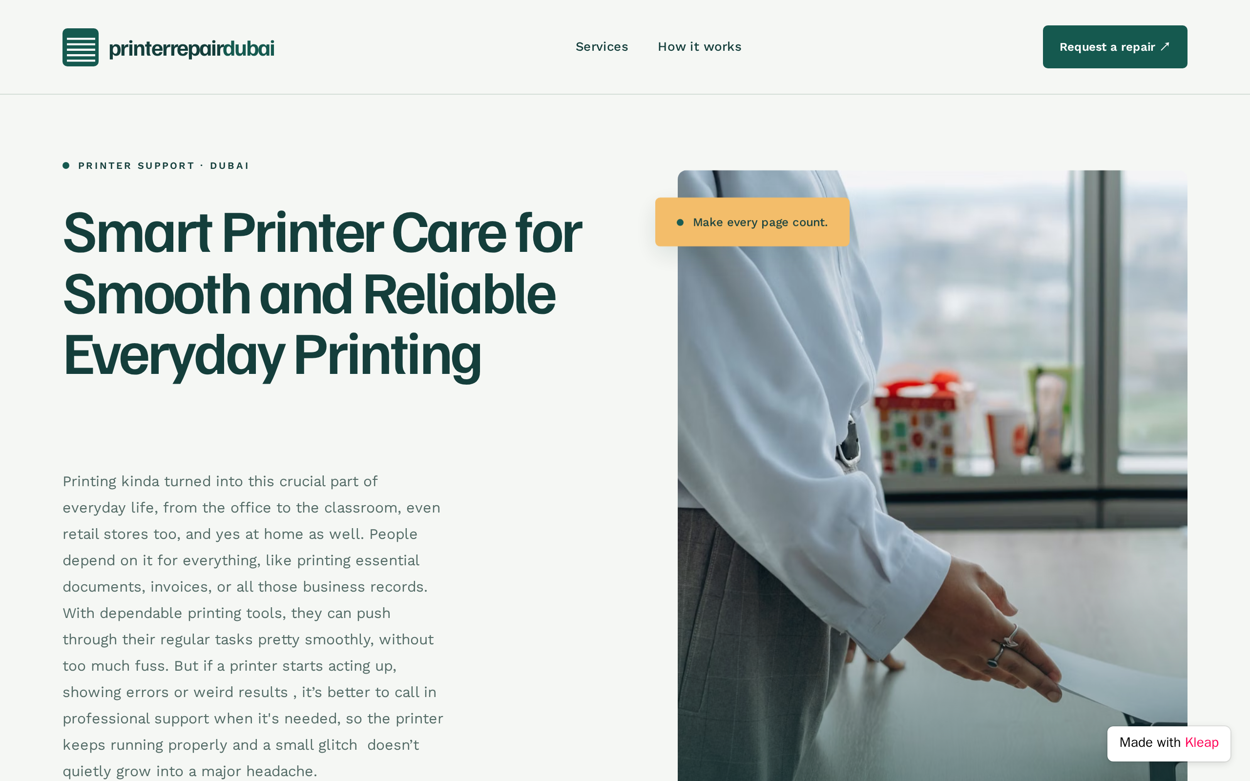 Printer Repair Dubai