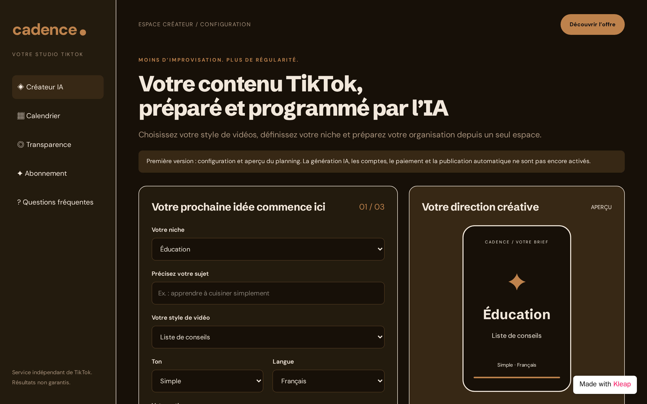 TikFlow AI website example
