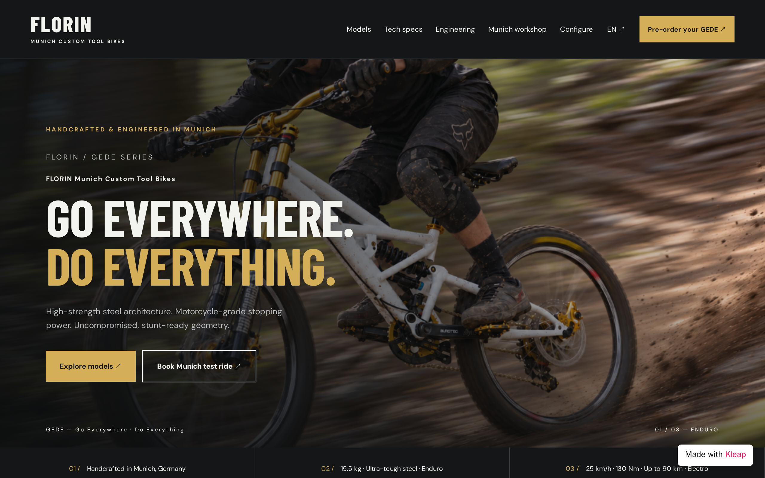 FLORIN Munich Custom Tool Bikes