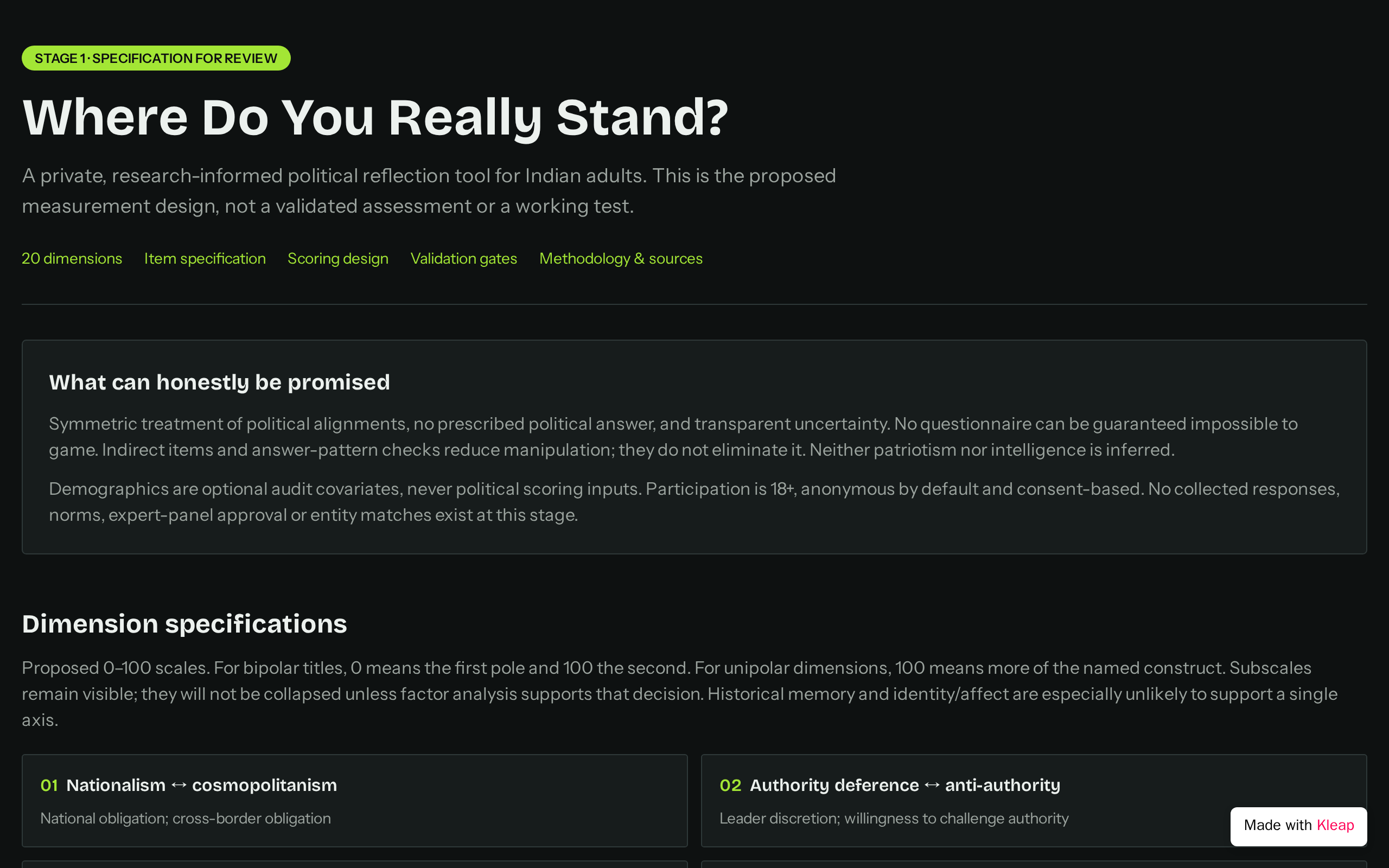 Where Do You Really Stand