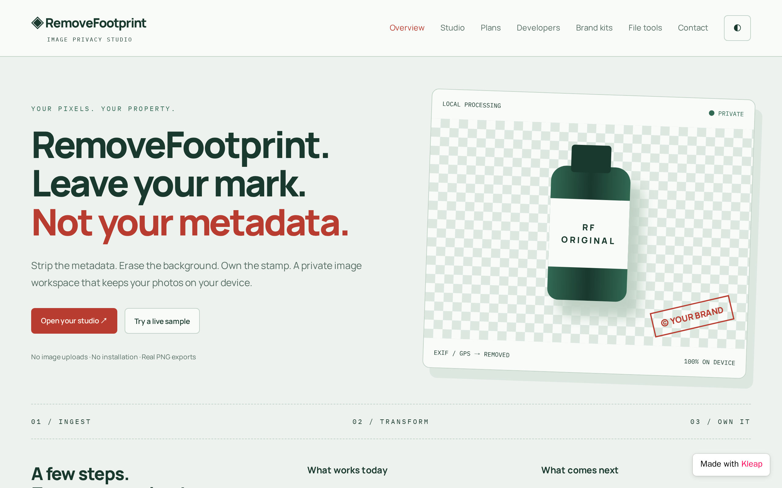 RemoveFootprint