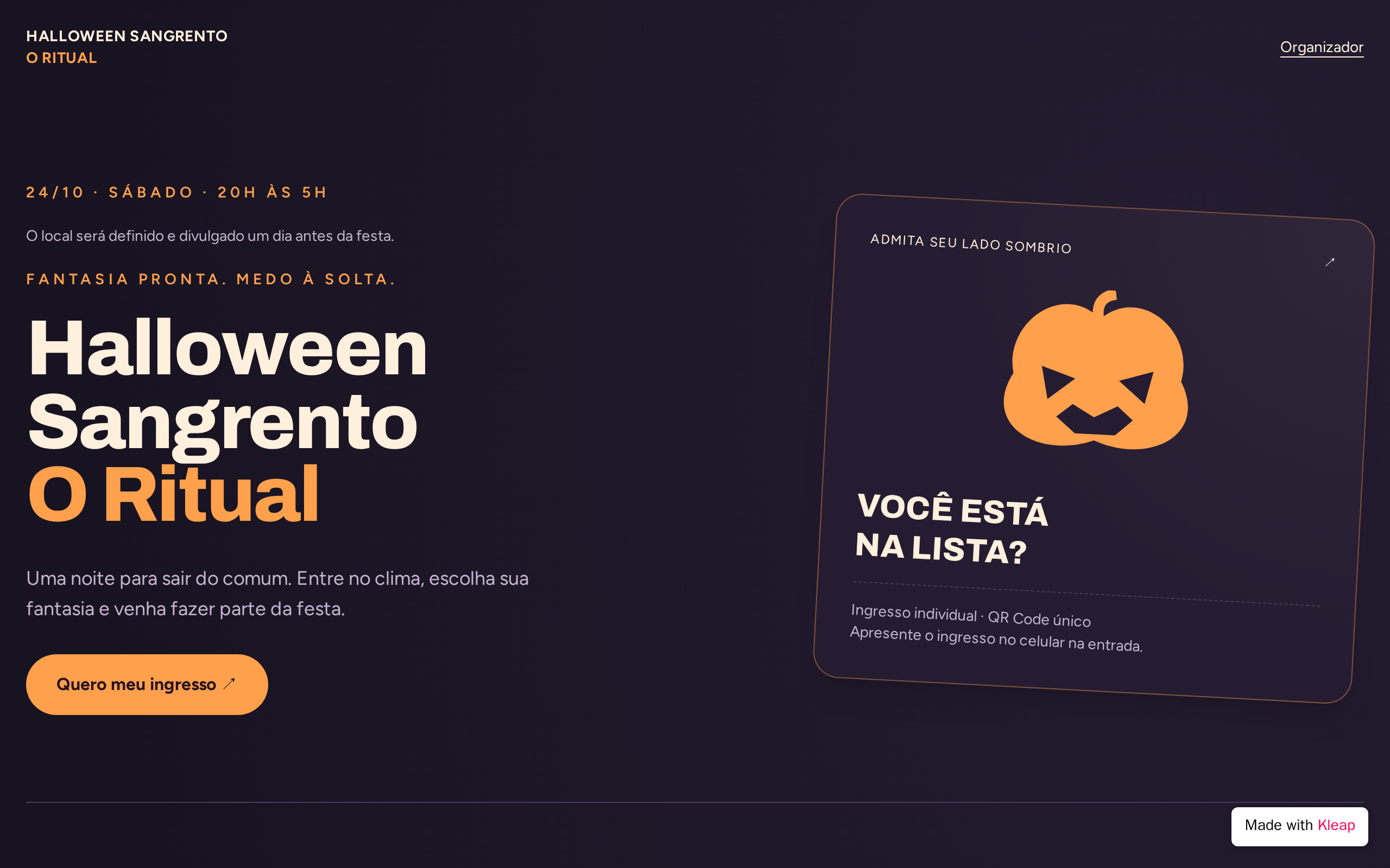 Halloween Sangrento O Ritual
