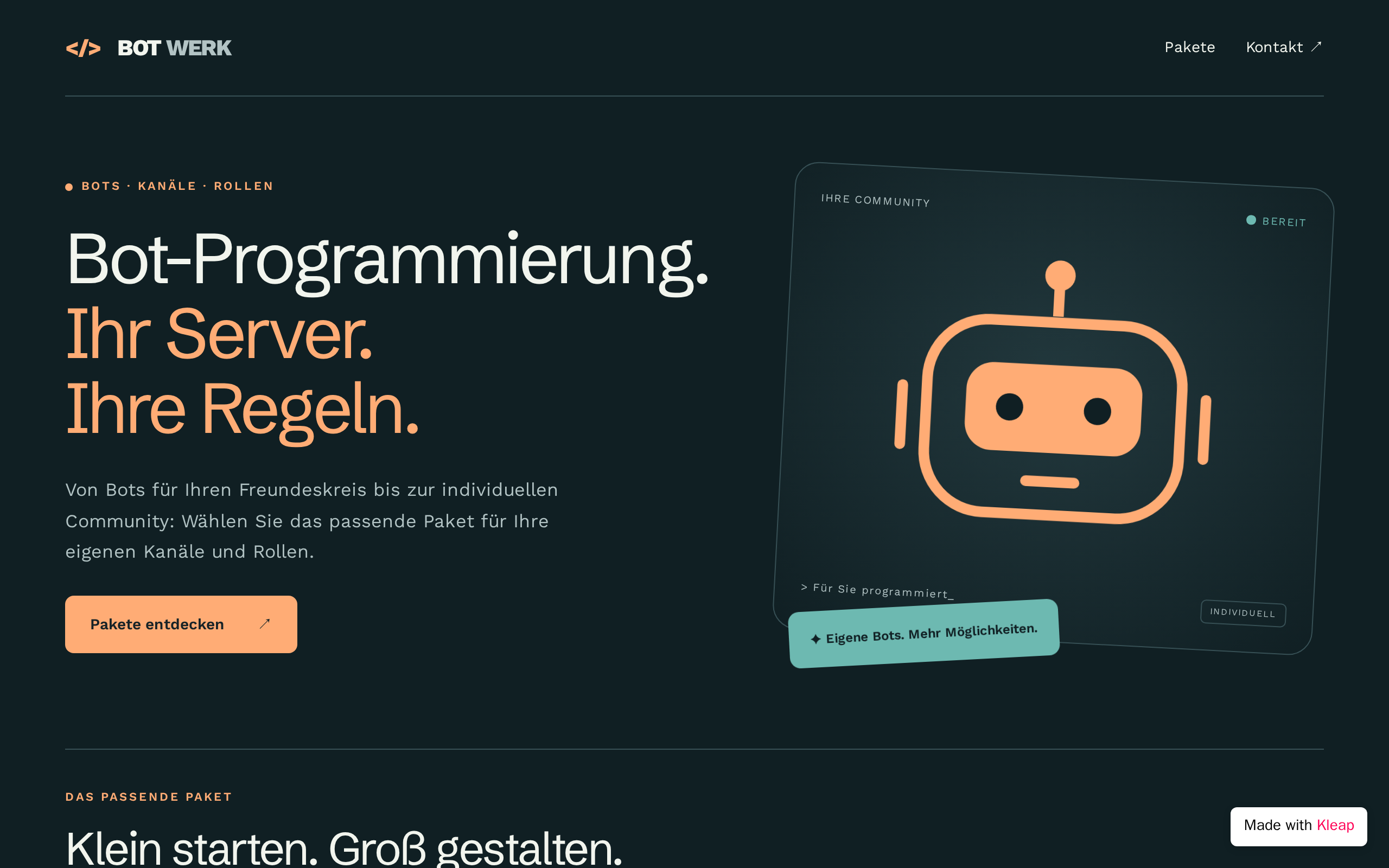 Es Soll Ein Website Wo Ich Bots Die