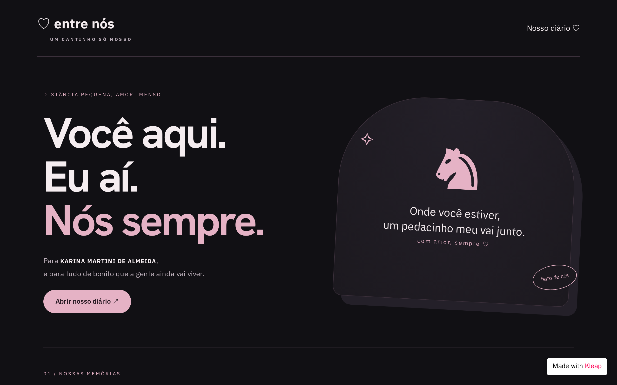 Entre nós — Karina