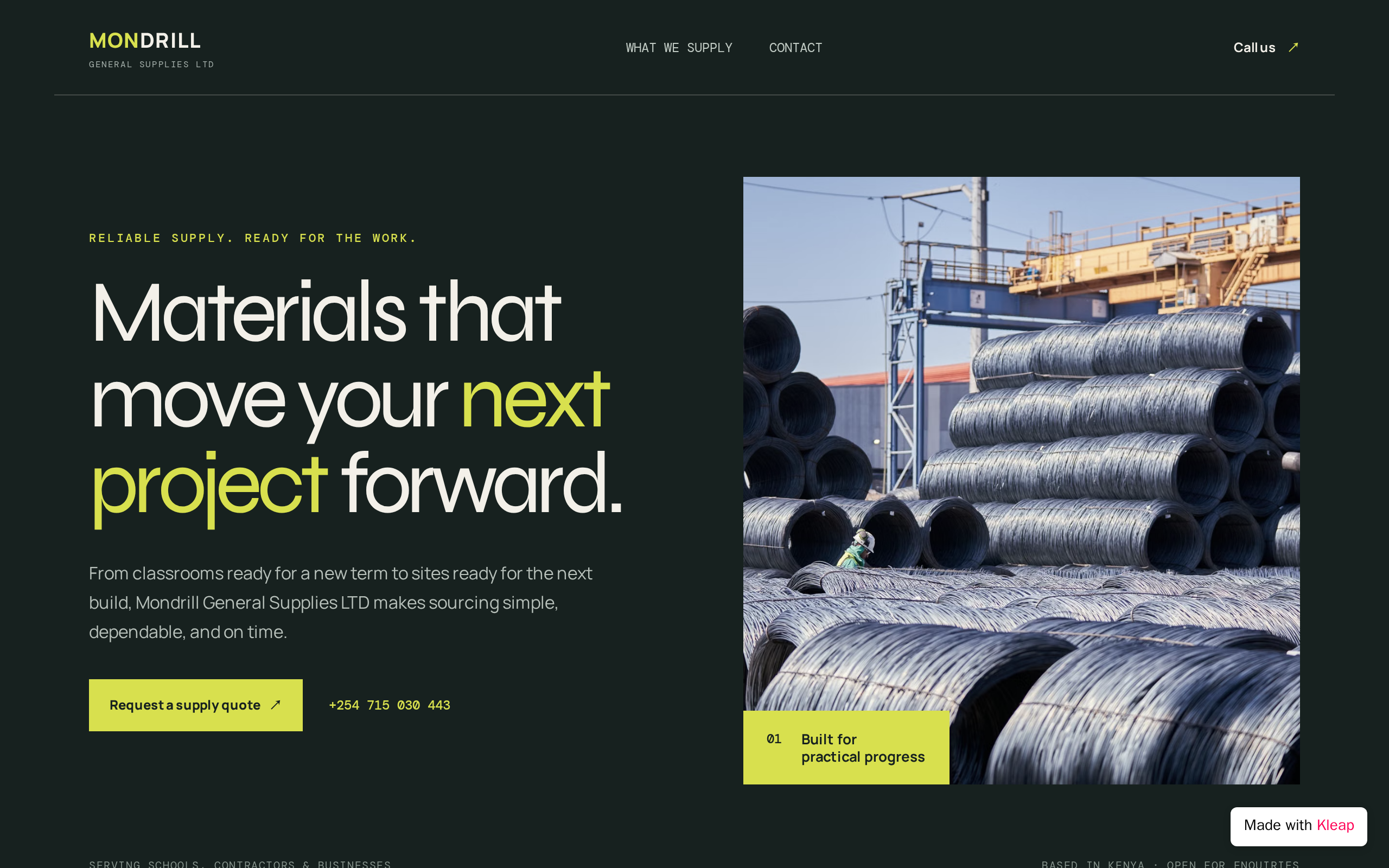 Mondrill General Supplies LTD