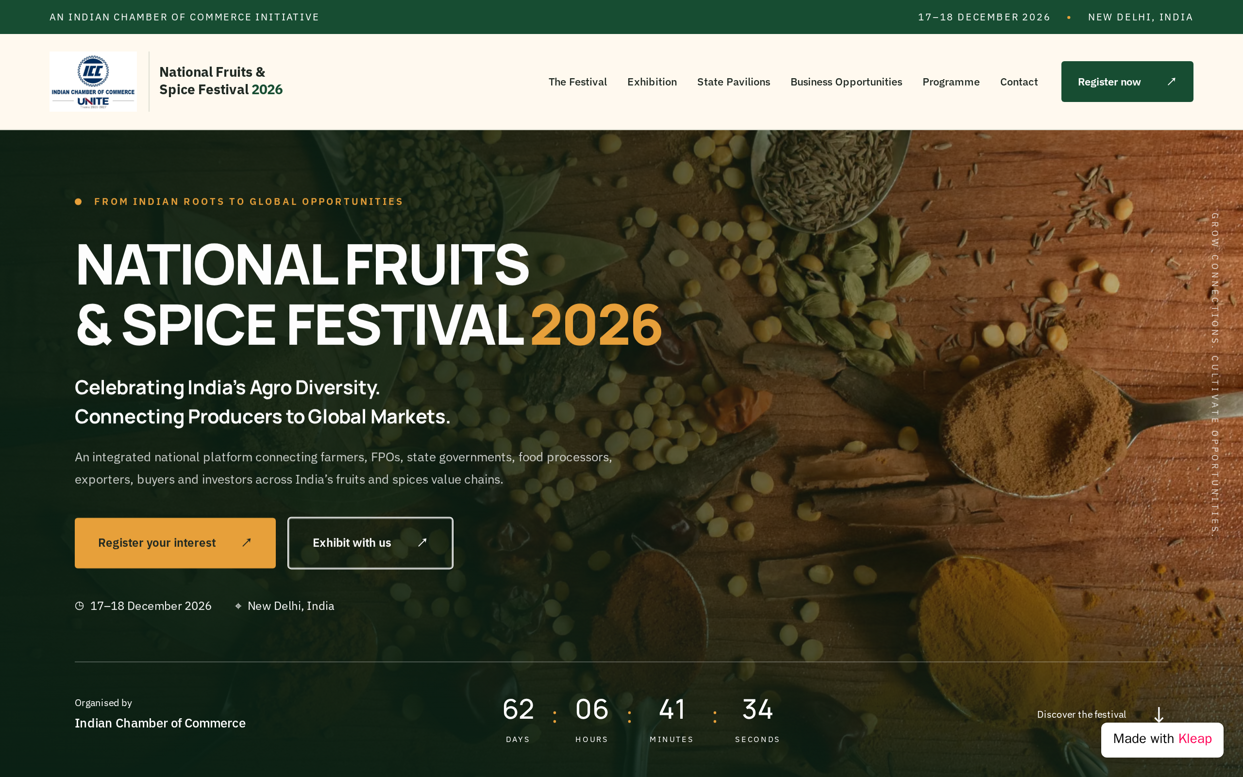 National Fruits & Spice Festival 2026