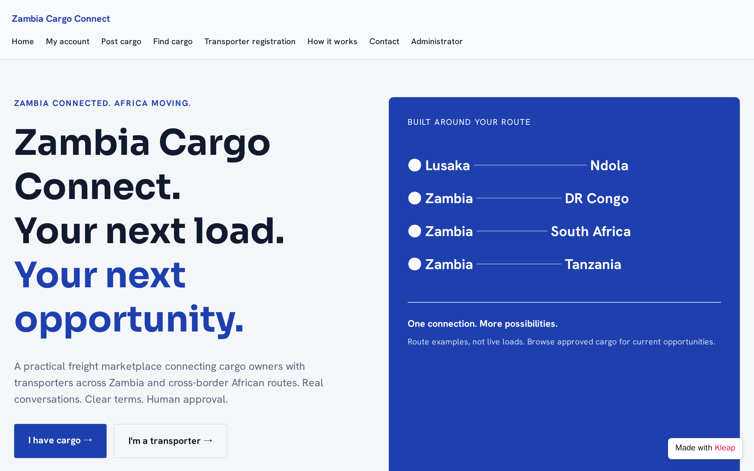 Zambia Cargo Connect