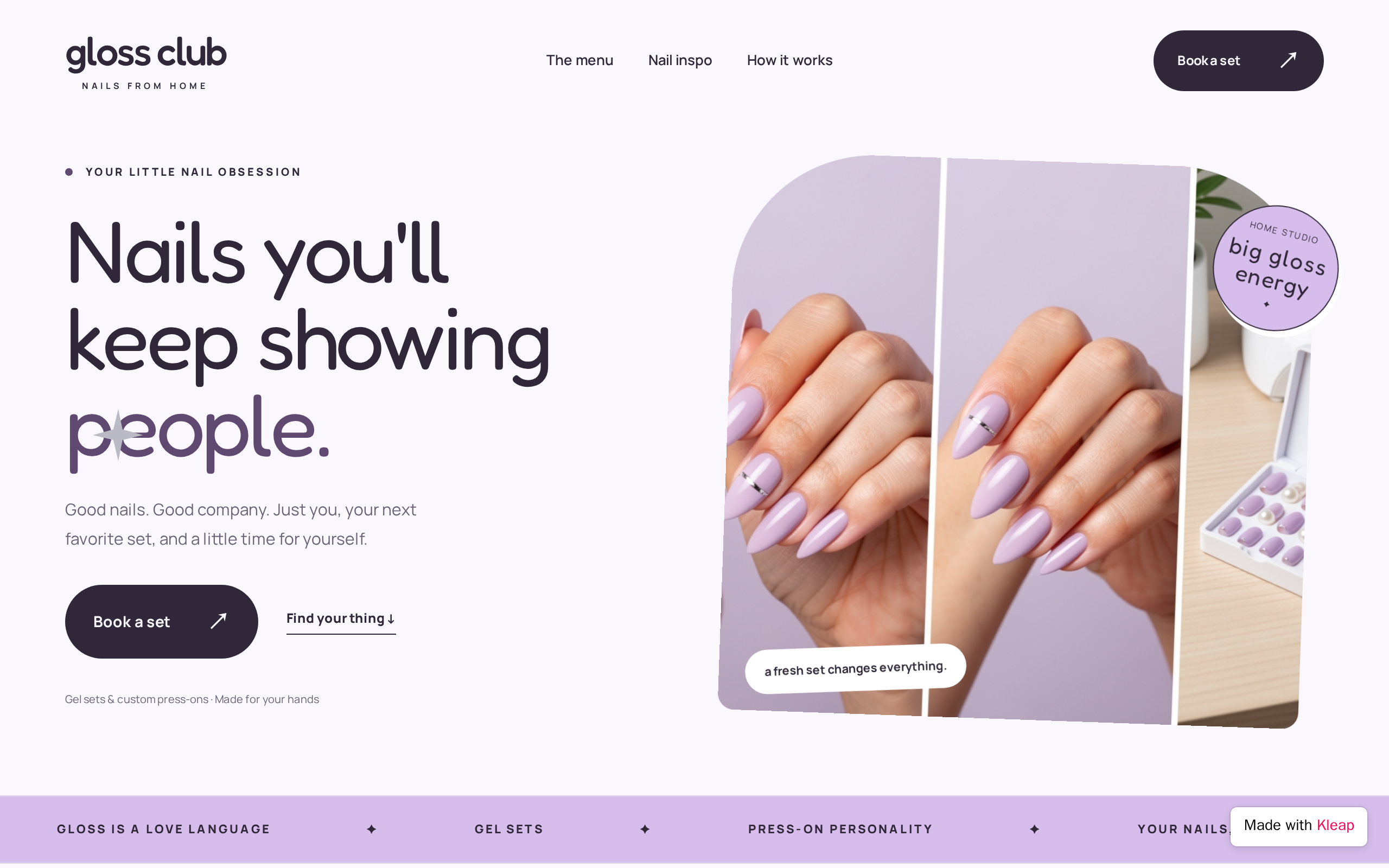 Nails you website example