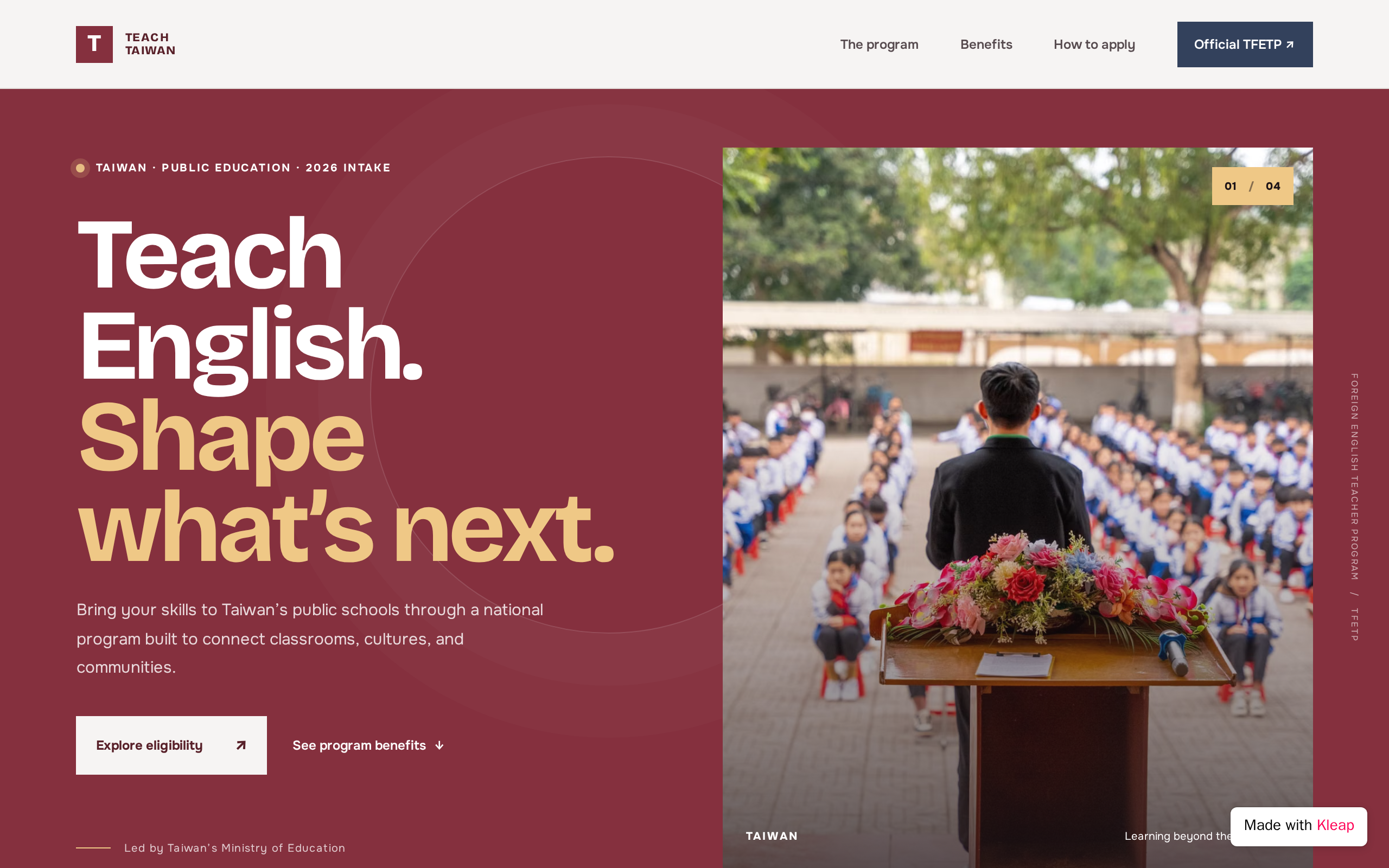 Taiwan Foreign English Teacher Program