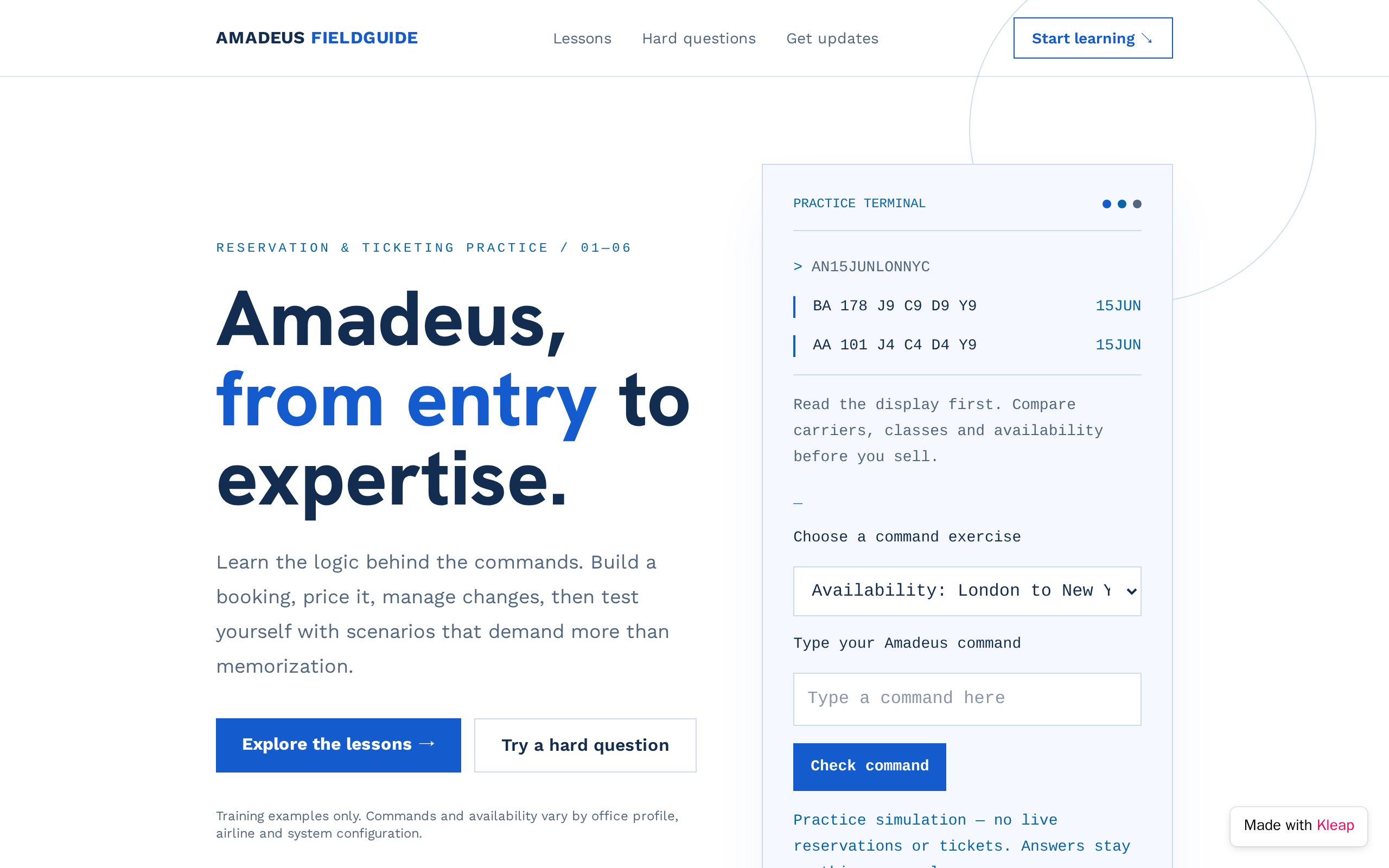 LEARN AMADEUS