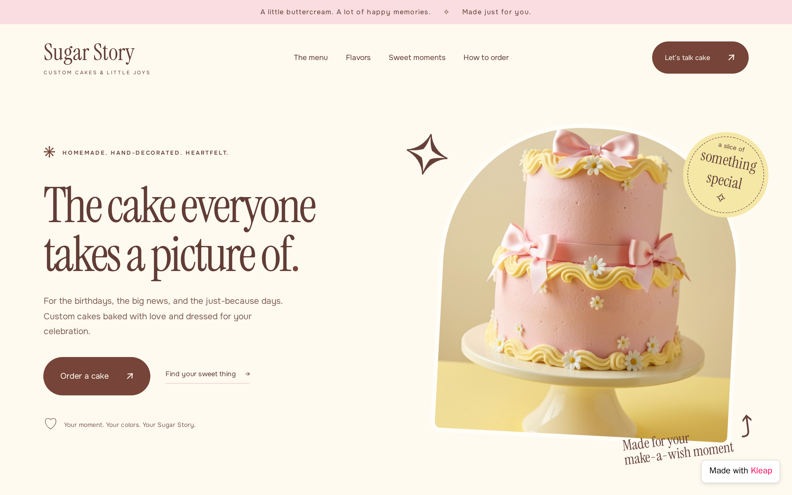 The cake everyone takes a picture of website example