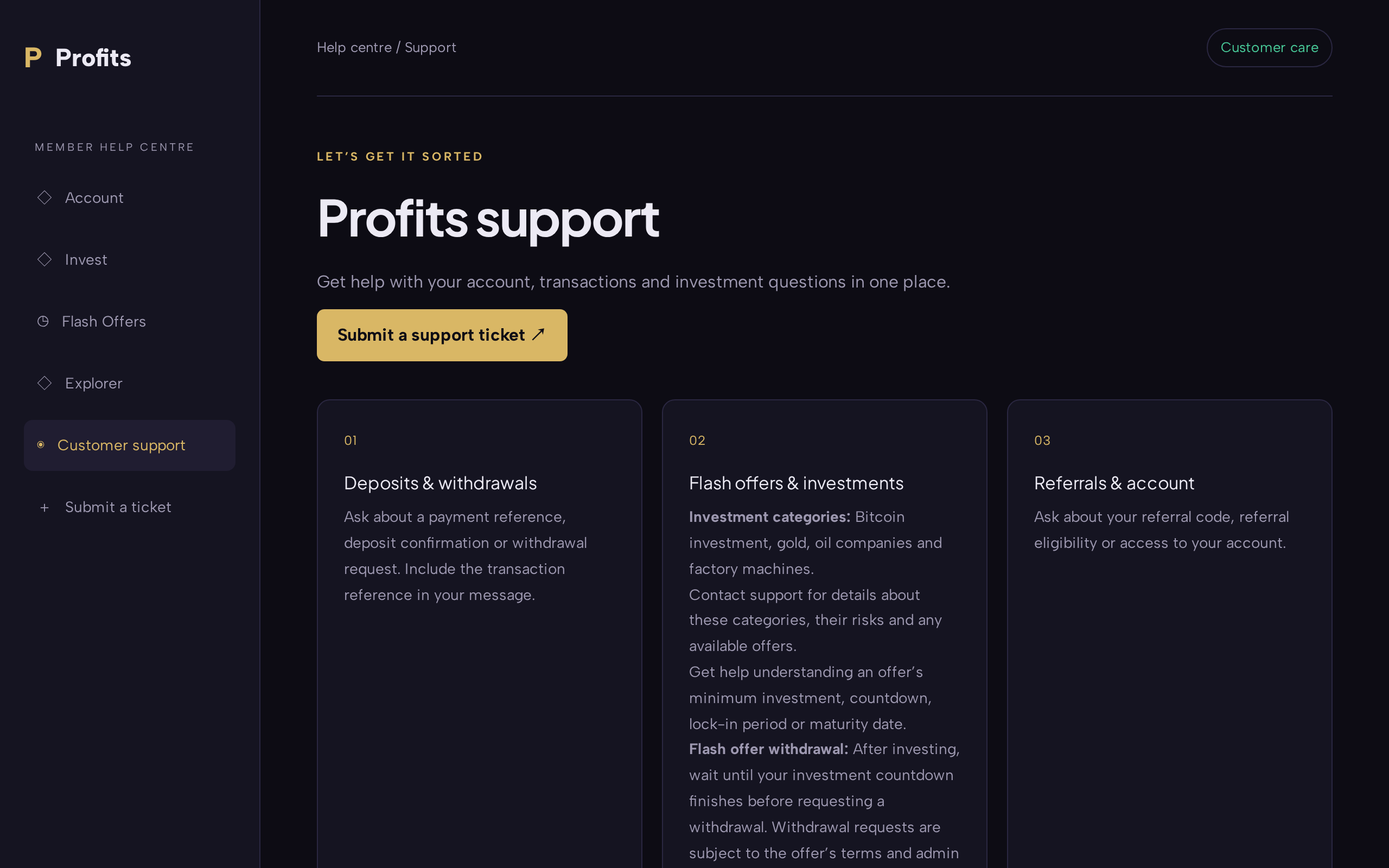 Profits investment $ Crypto Earn