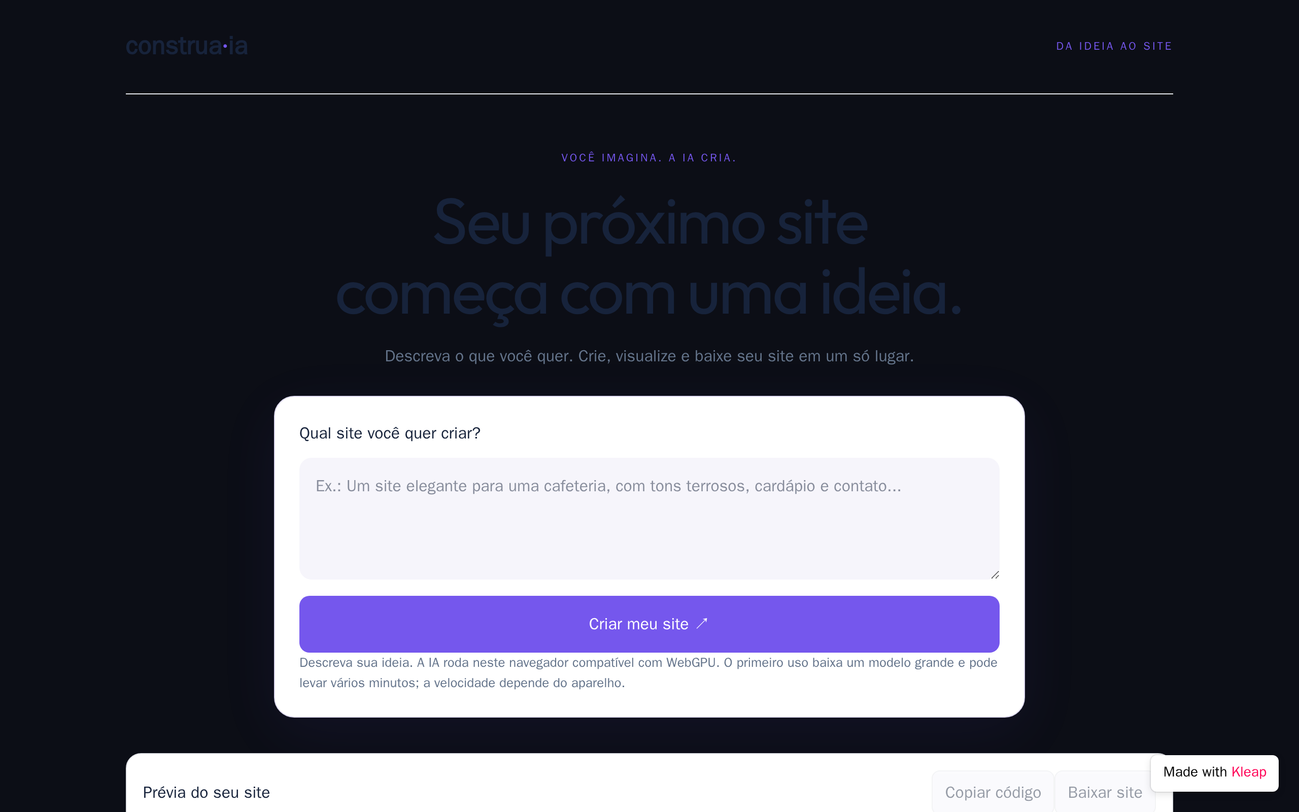 Quero Criar Um Site Onde a Pessoa